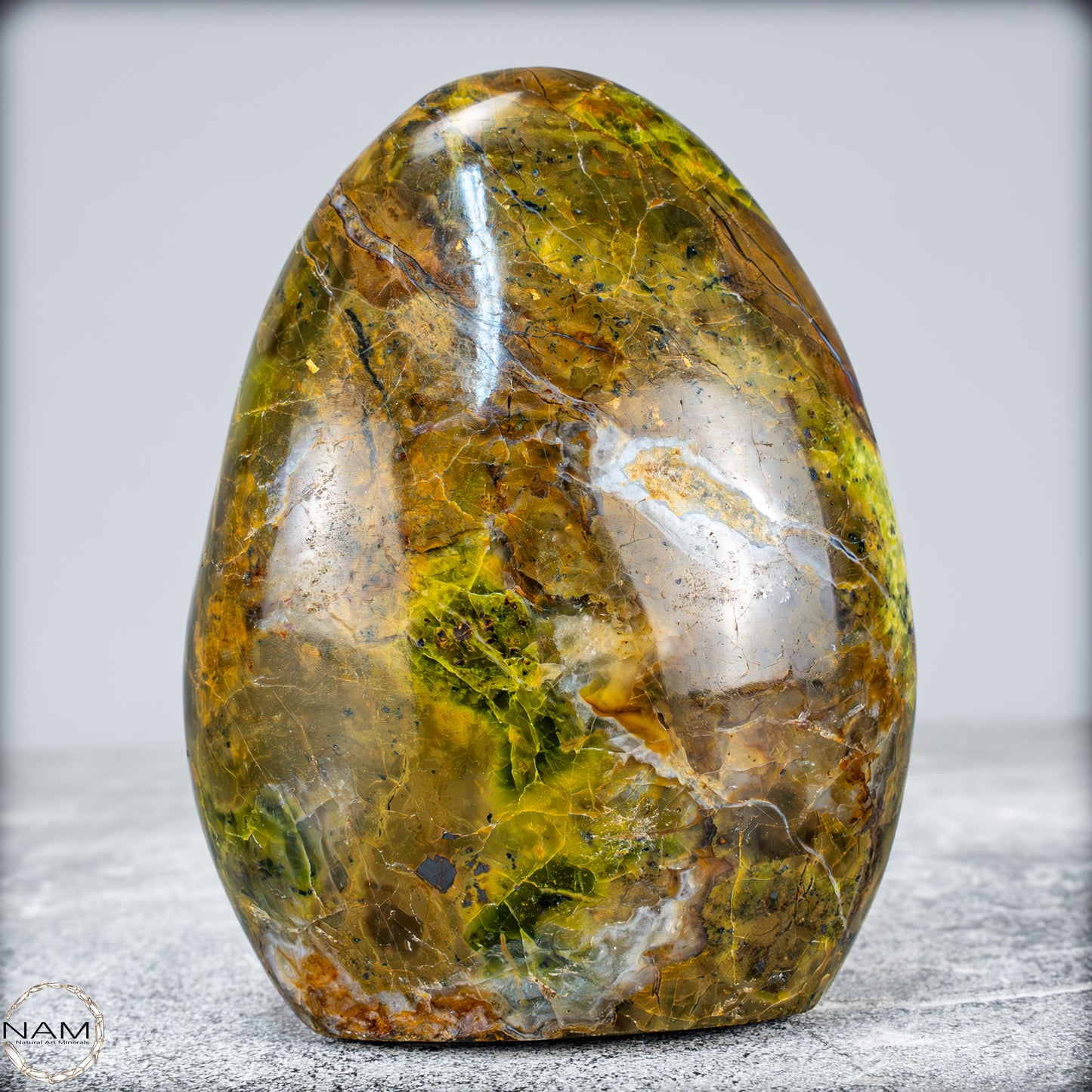 Natürliche Grüner Opal-Kristall Freiform -675,67g