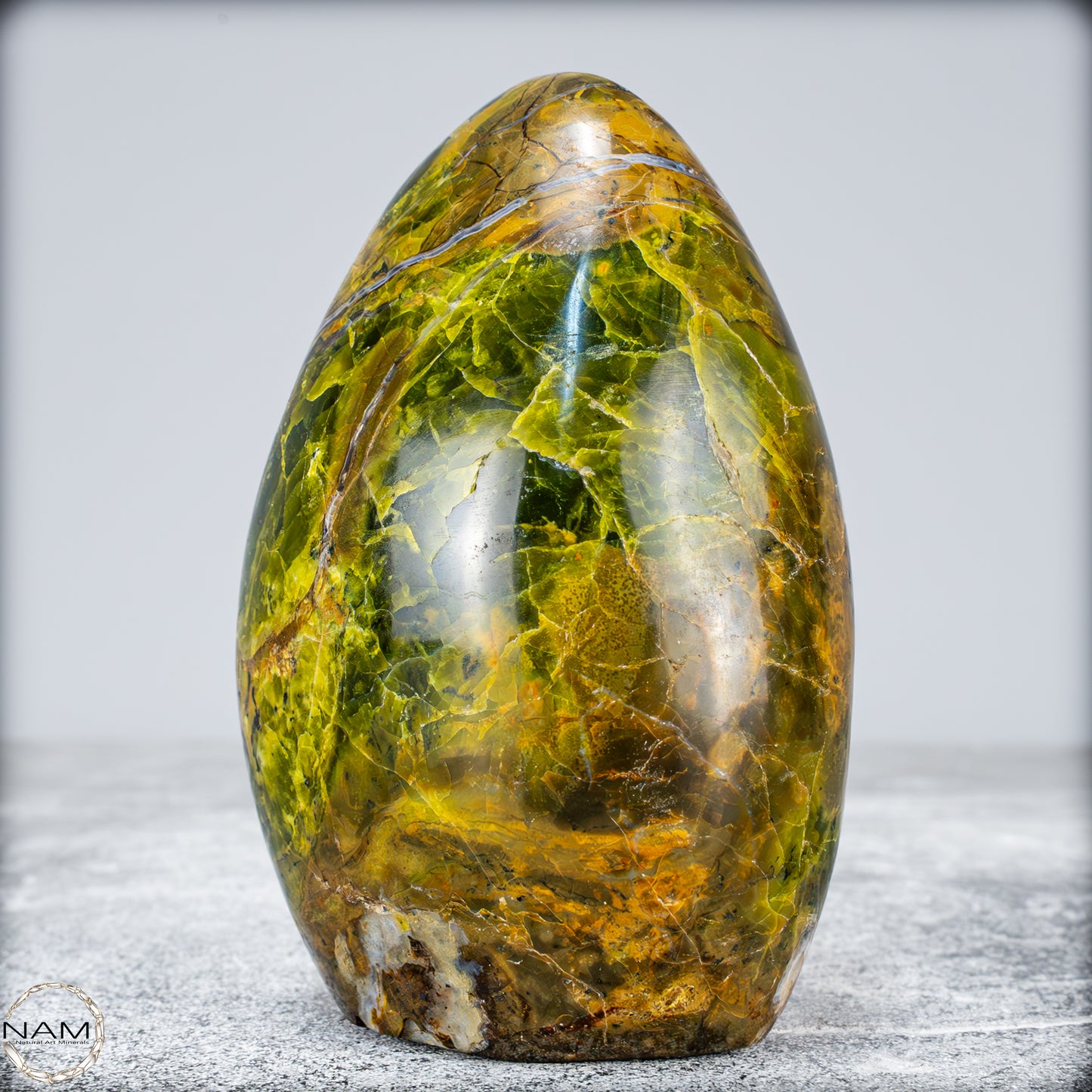 Natürliche Grüner Opal-Kristall Freiform -675,67g