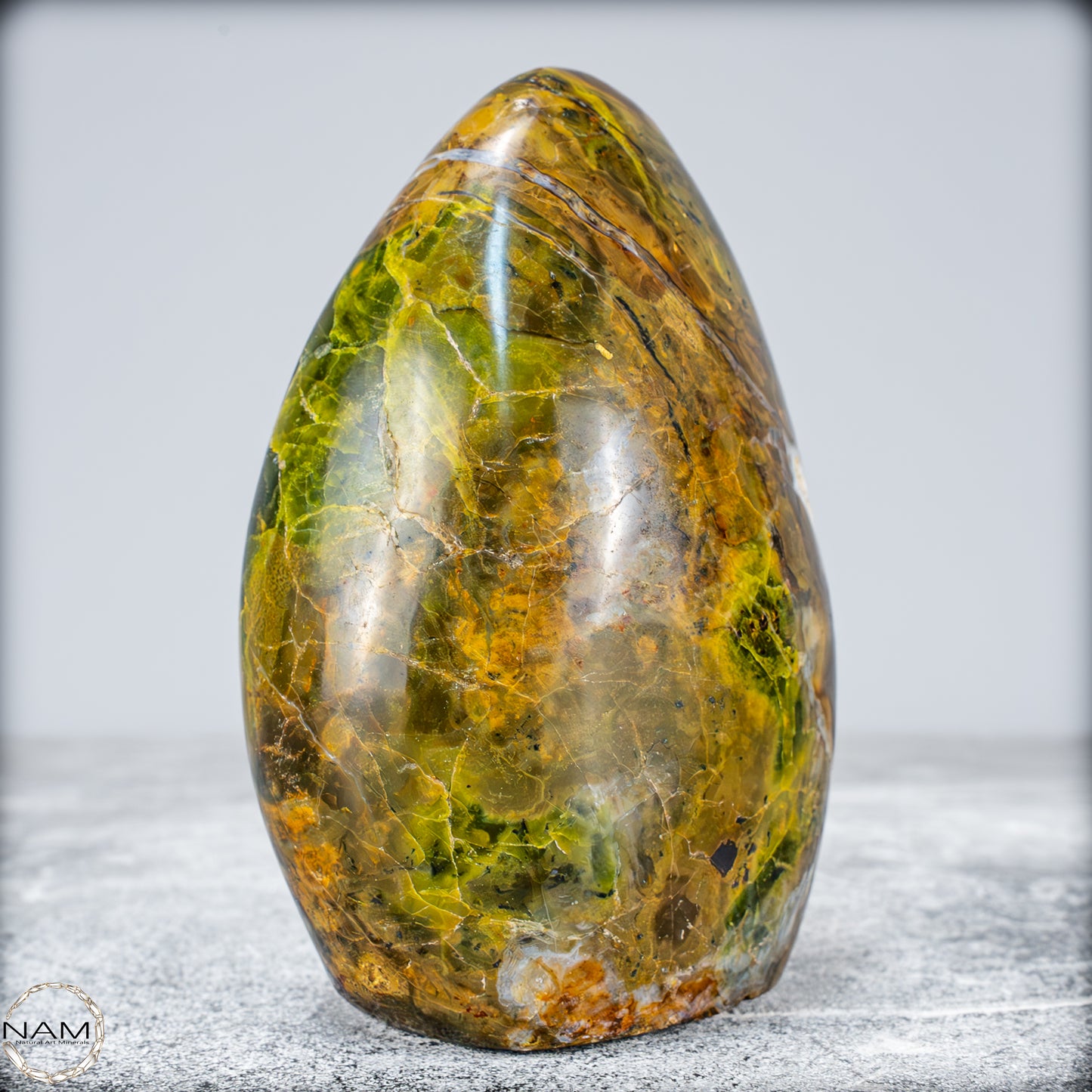 Natürliche Grüner Opal-Kristall Freiform -675,67g