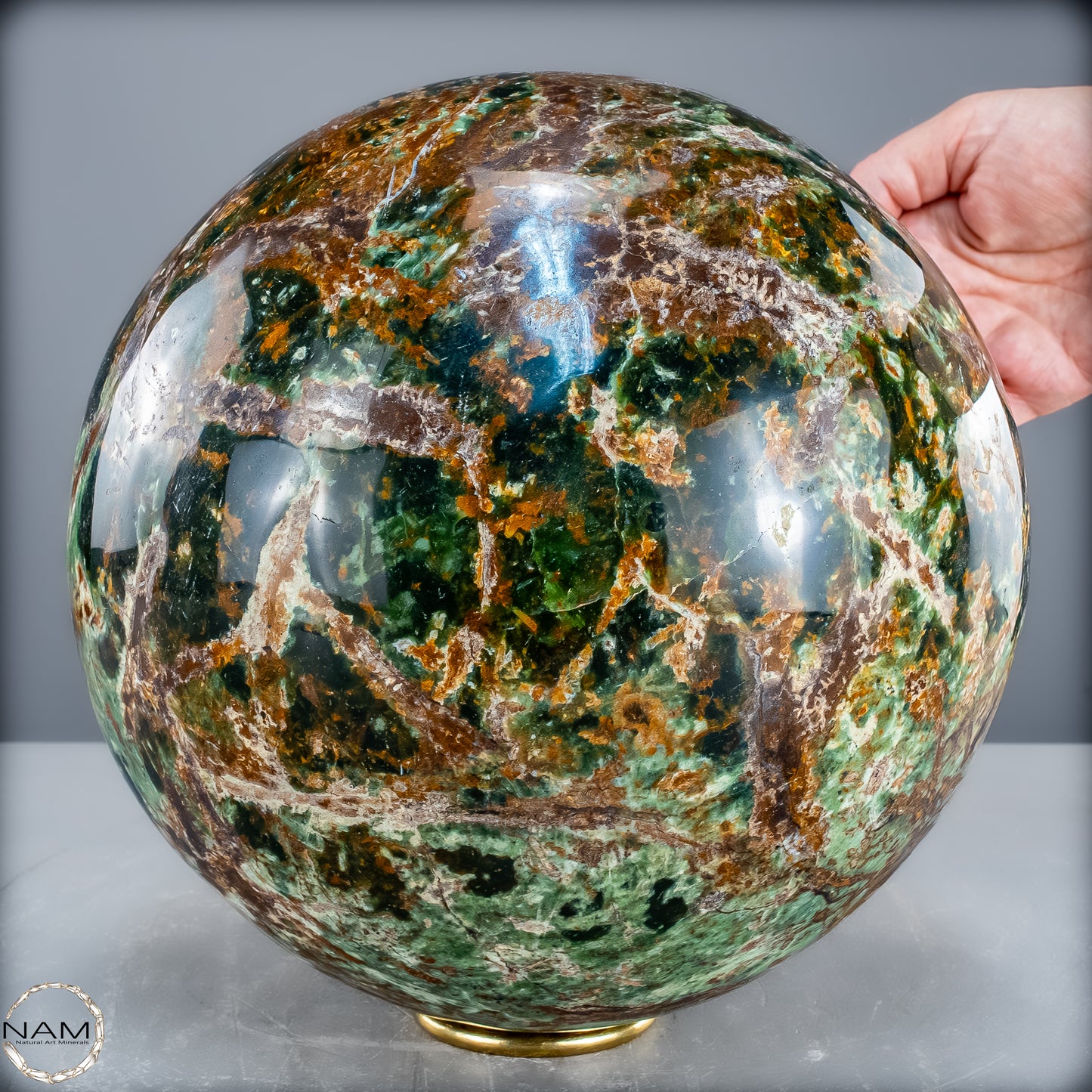 Große Natürliche Chrysopras Kugel - 16800,12g