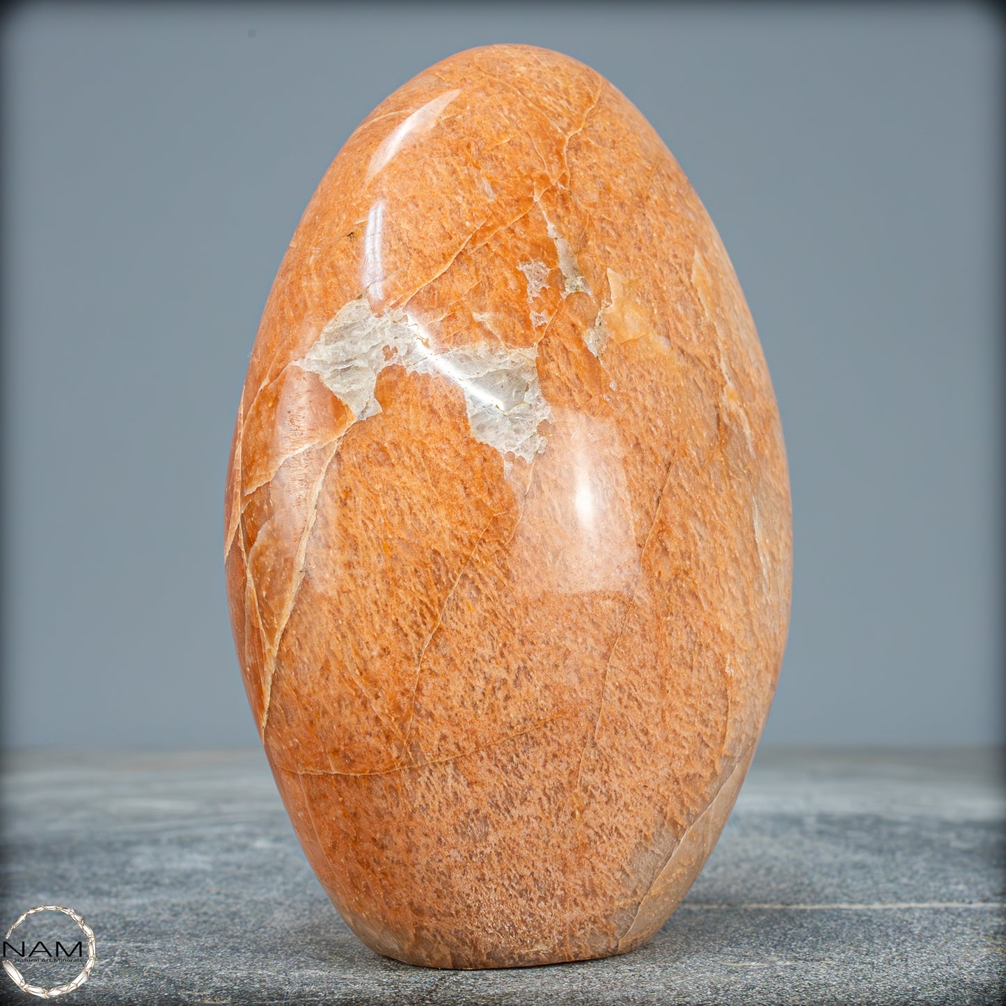Natürliche Pfirsich-Mondstein Freiform - 1089,75g