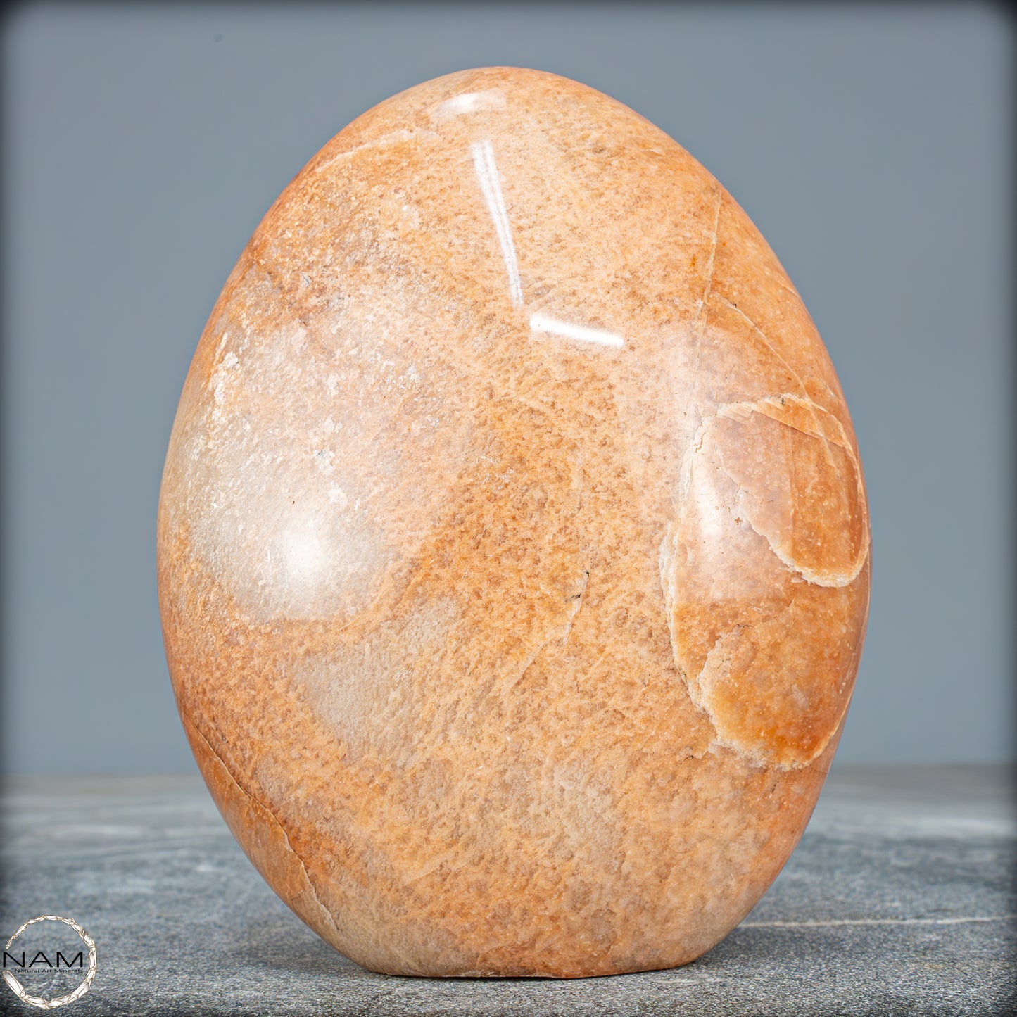 Natürliche Pfirsich-Mondstein Freiform - 1089,75g