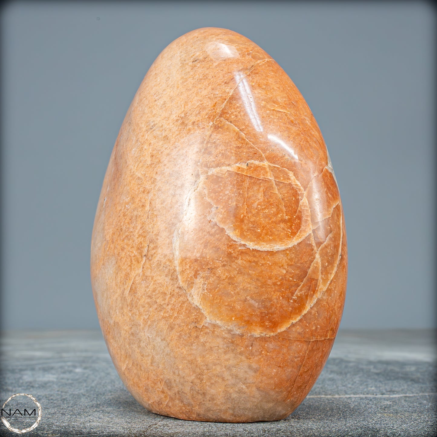 Natürliche Pfirsich-Mondstein Freiform - 1089,75g