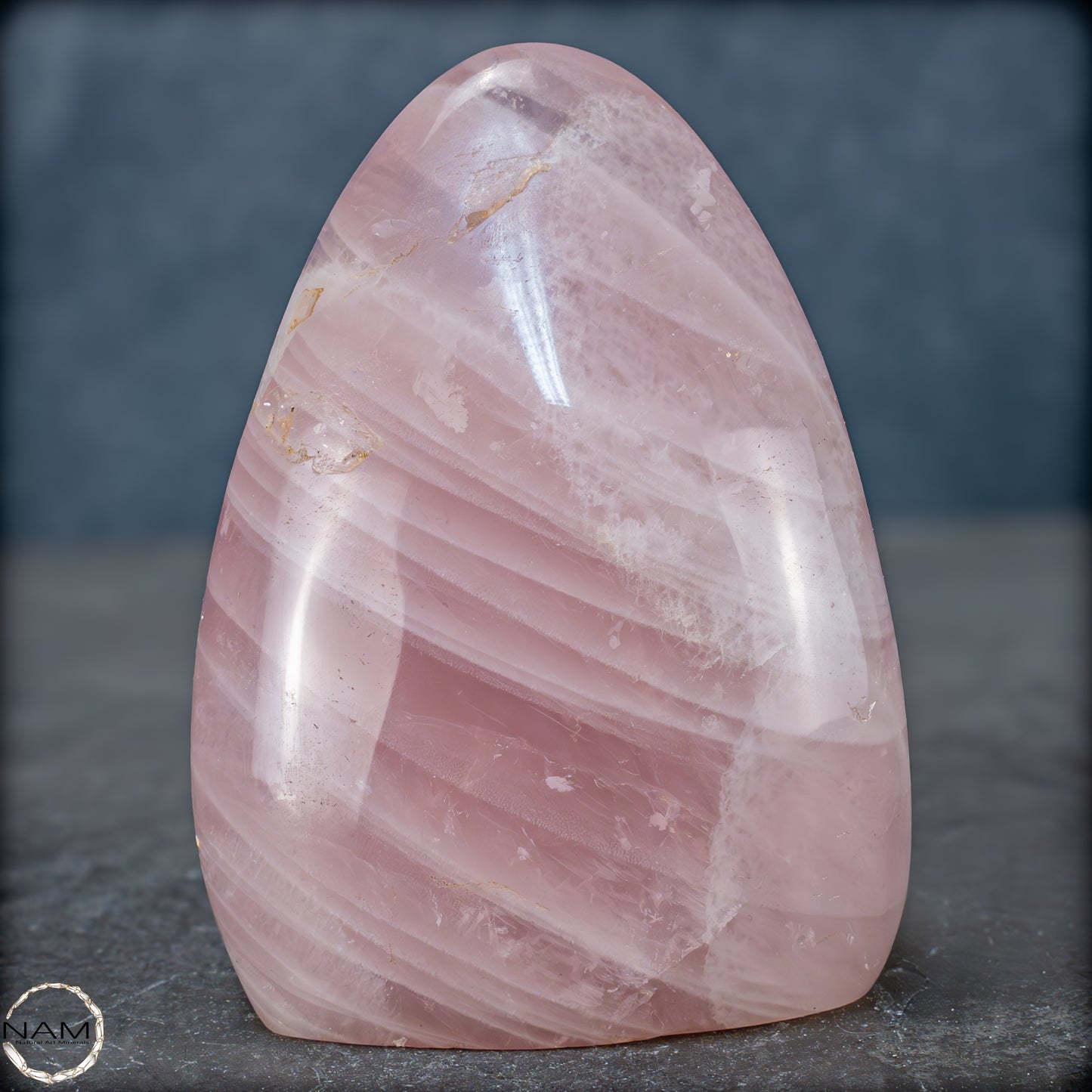 Natürliche Rosenquarz-Kristall Freiform aus Brasilien - 1074,51g