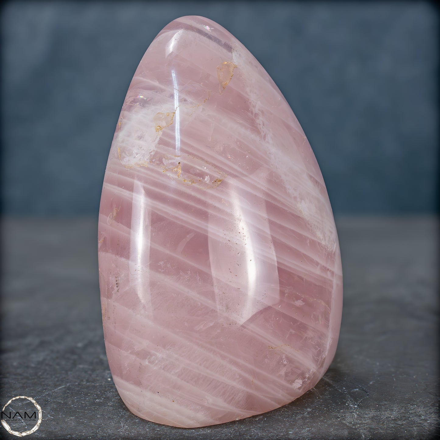 Natürliche Rosenquarz-Kristall Freiform aus Brasilien - 1074,51g