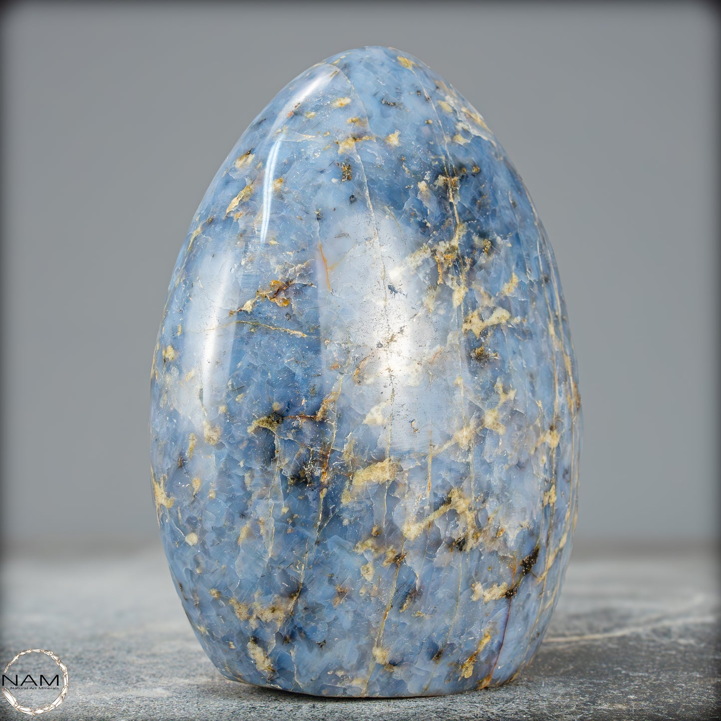 Natürliche Blaue Quarz Freiform aus Brasilien - 990,39g