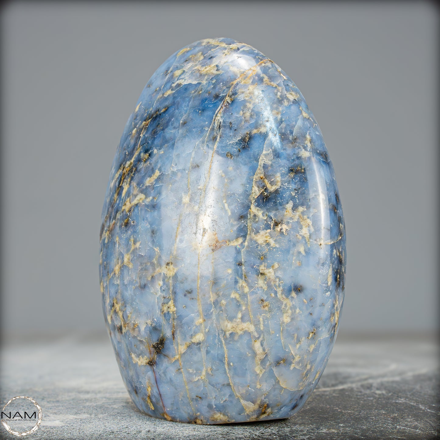 Natürliche Blaue Quarz Freiform aus Brasilien - 990,39g