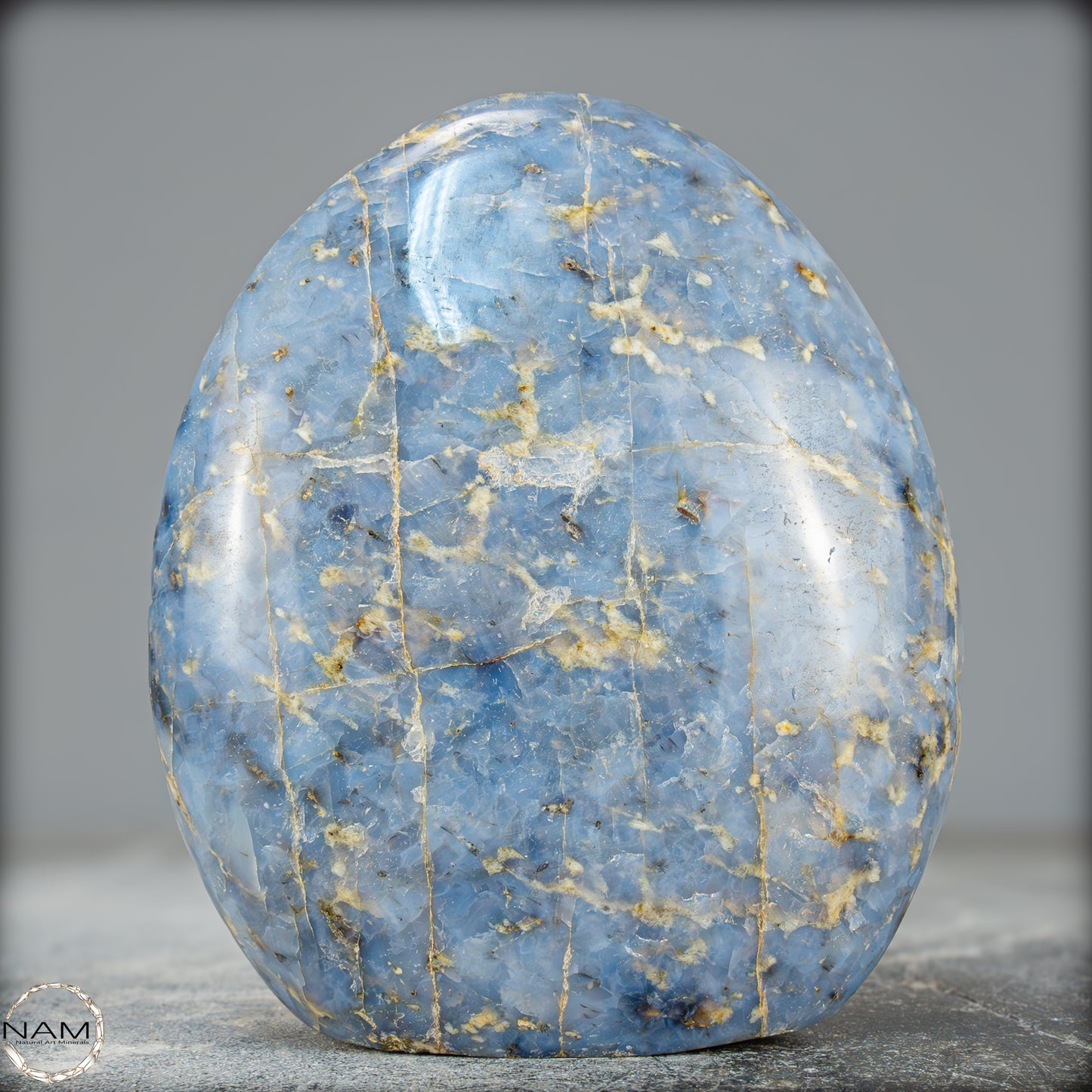 Natürliche Blaue Quarz Freiform aus Brasilien - 990,39g