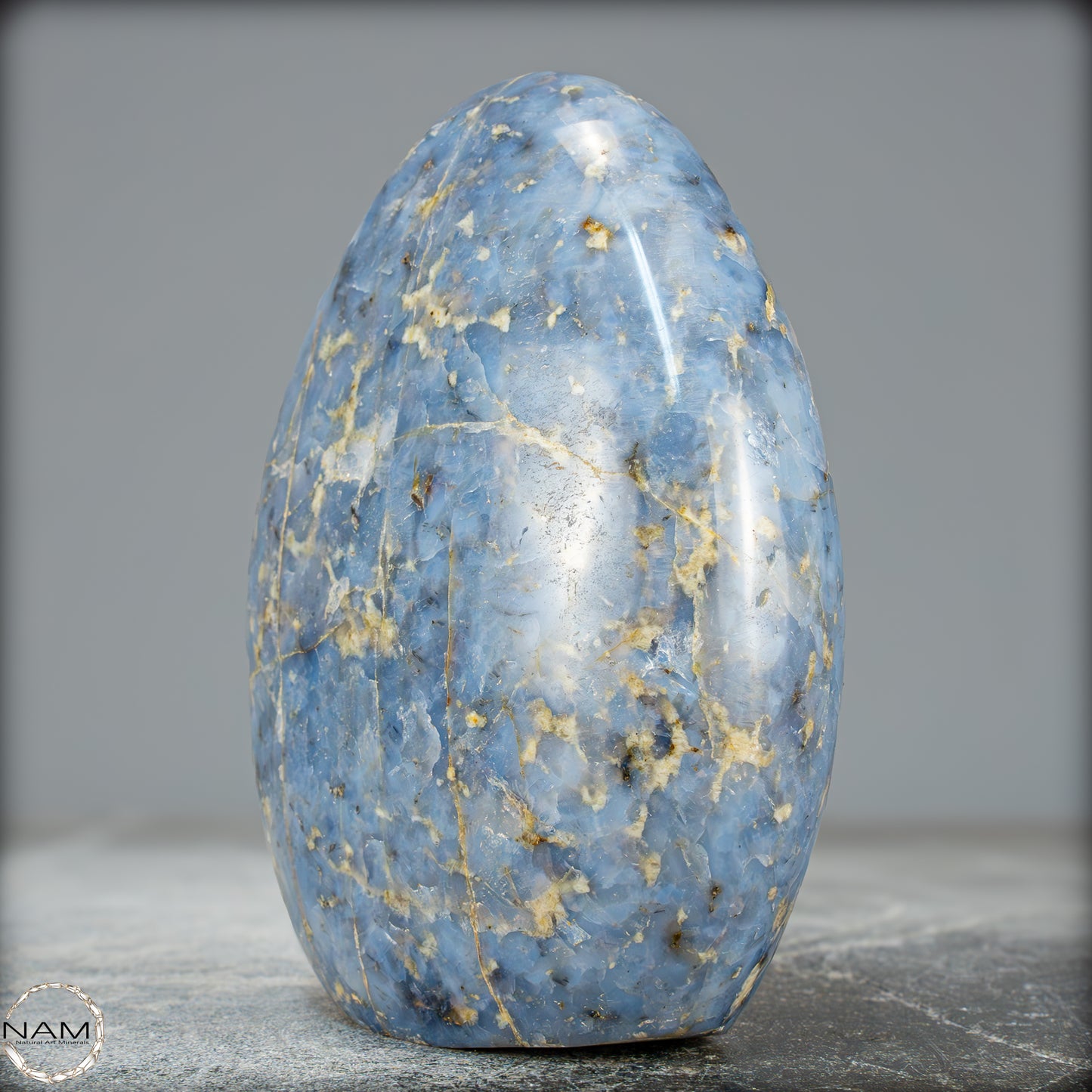 Natürliche Blaue Quarz Freiform aus Brasilien - 990,39g