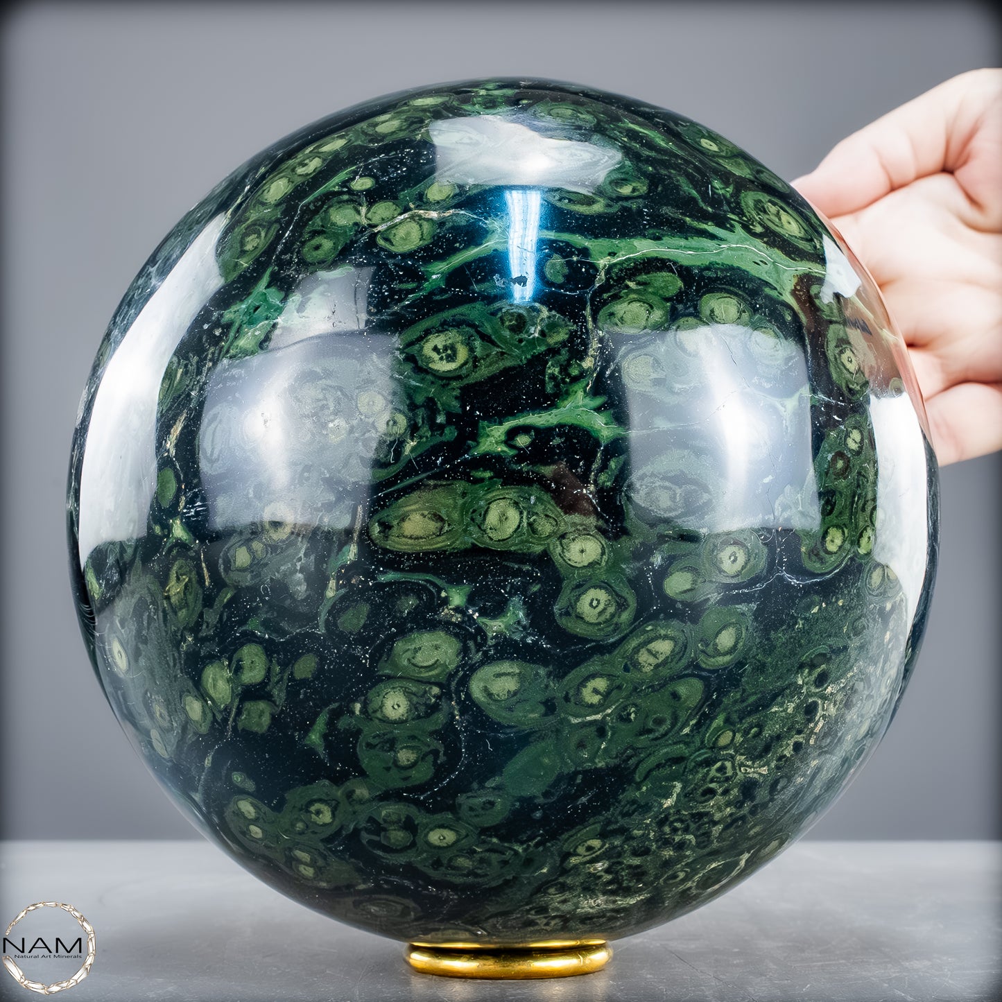 Natürliche Kambaba-Jaspis Kristall-Kugel - 7696,12g