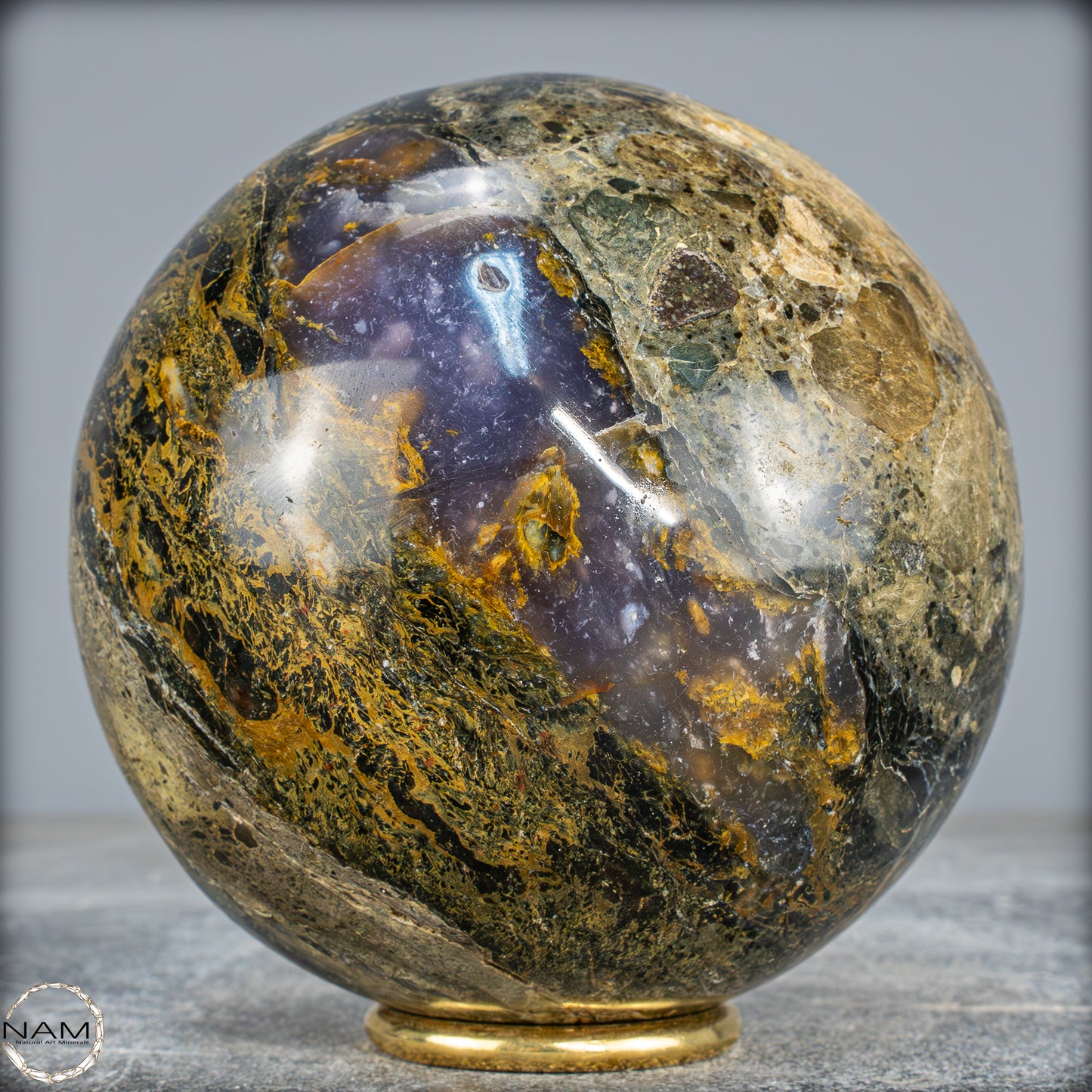 Natürliche Opal-Kristall Kugel aus Indonesien, selten - 1405,17g