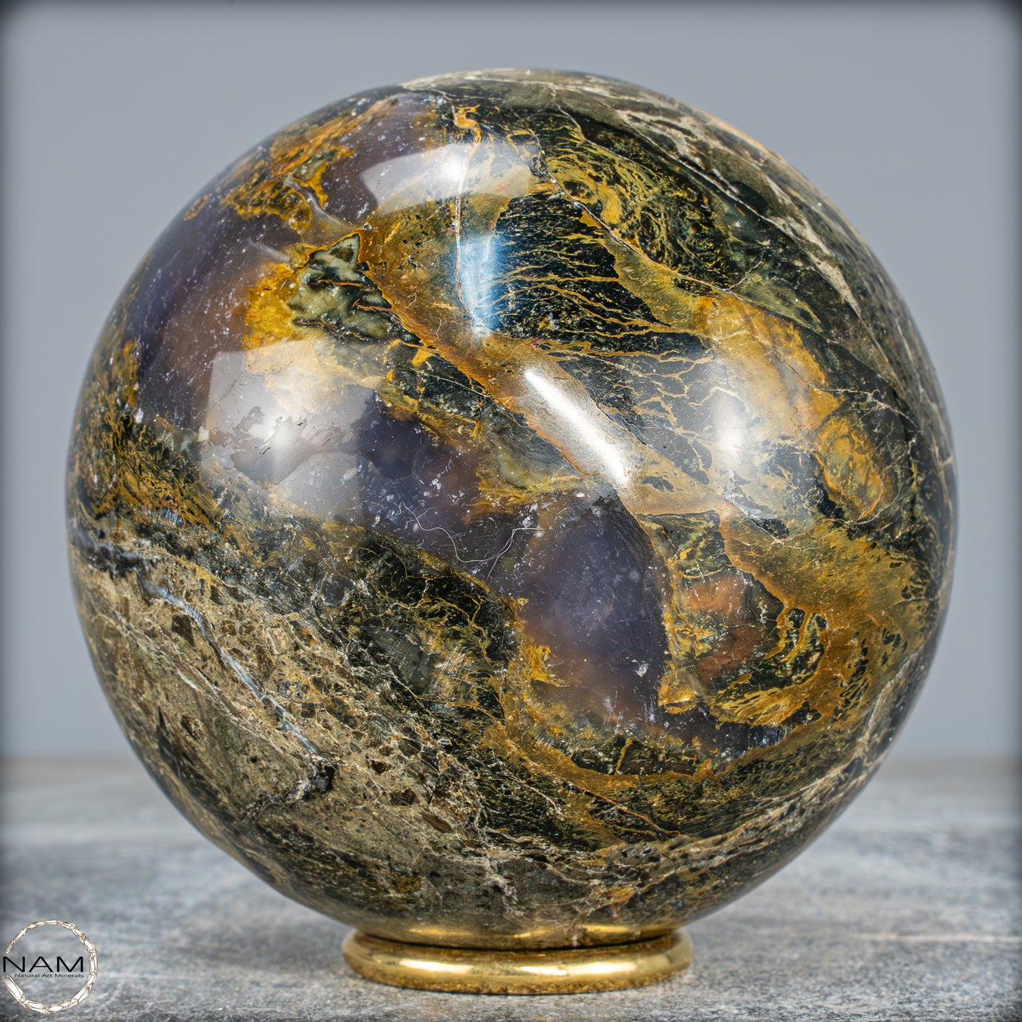 Natürliche Opal-Kristall Kugel aus Indonesien, selten - 1405,17g