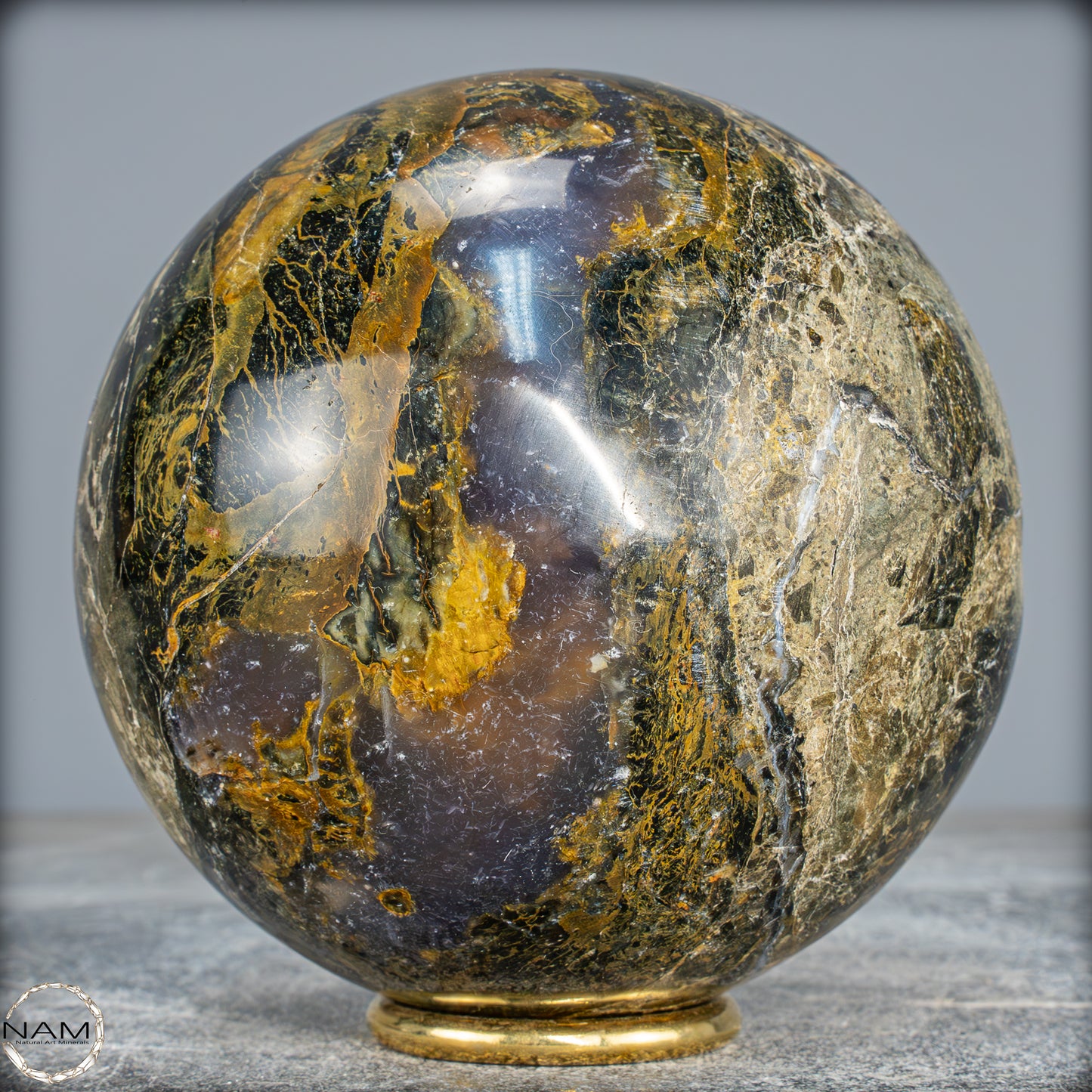 Natürliche Opal-Kristall Kugel aus Indonesien, selten - 1405,17g