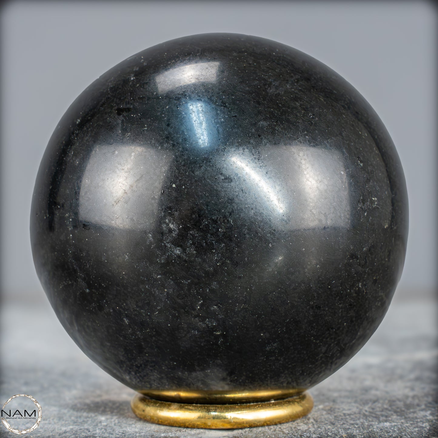 Schwarze Tourmalin-Kristall Kugel aus Brasilien - 984,45g - 87mm