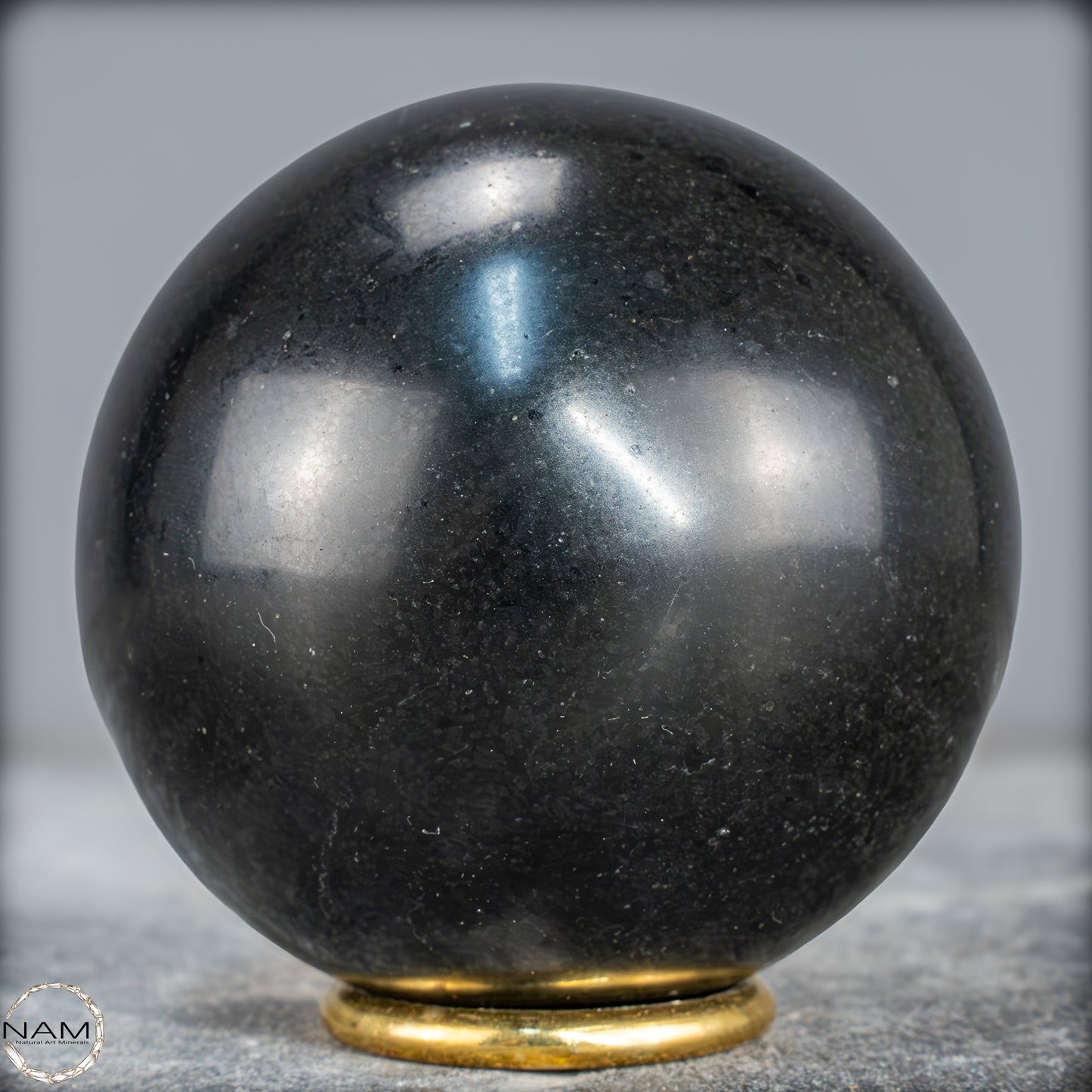 Schwarze Tourmalin-Kristall Kugel aus Brasilien - 984,45g - 87mm