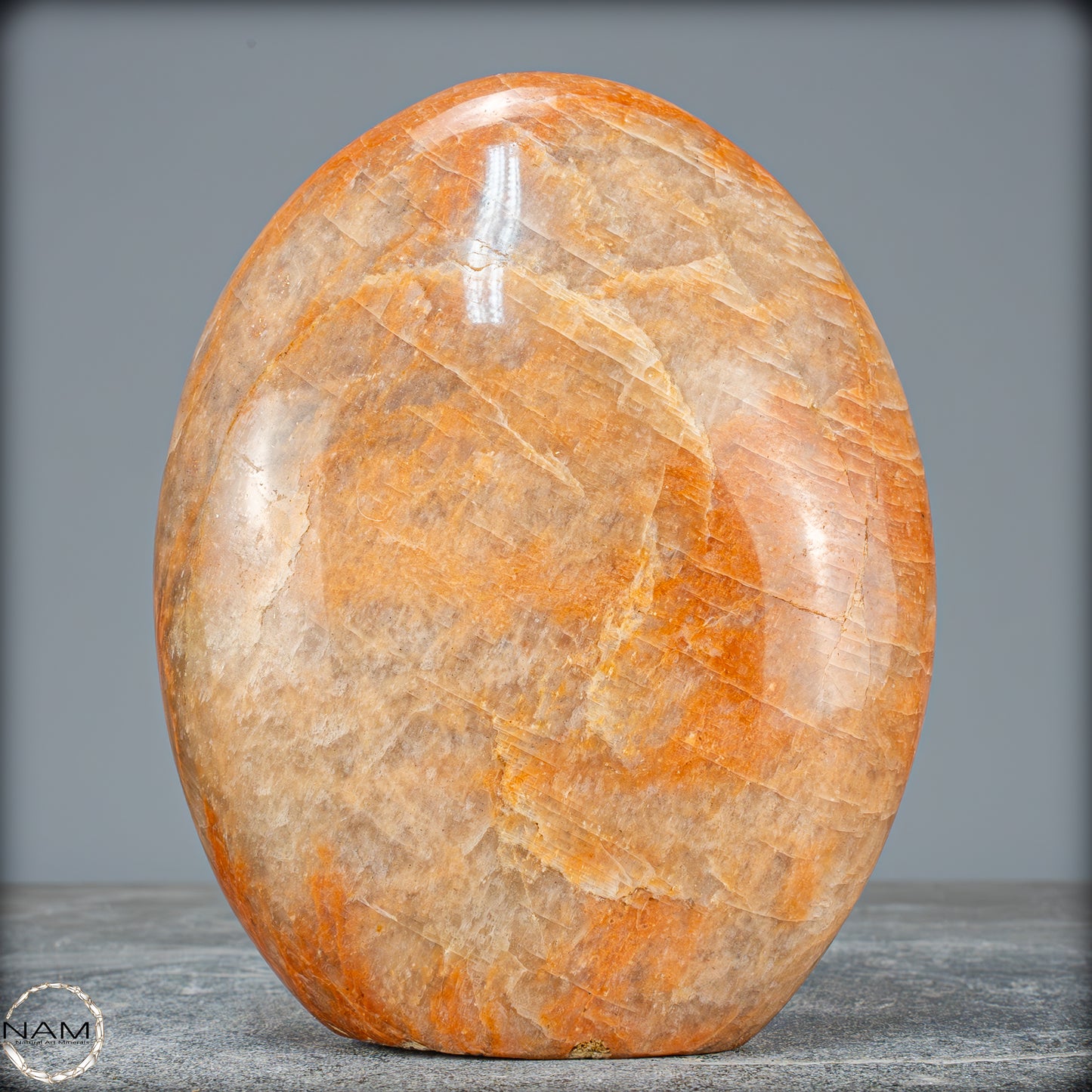 Natürliche Pfirsich-Mondstein Freiform - 1611,04g