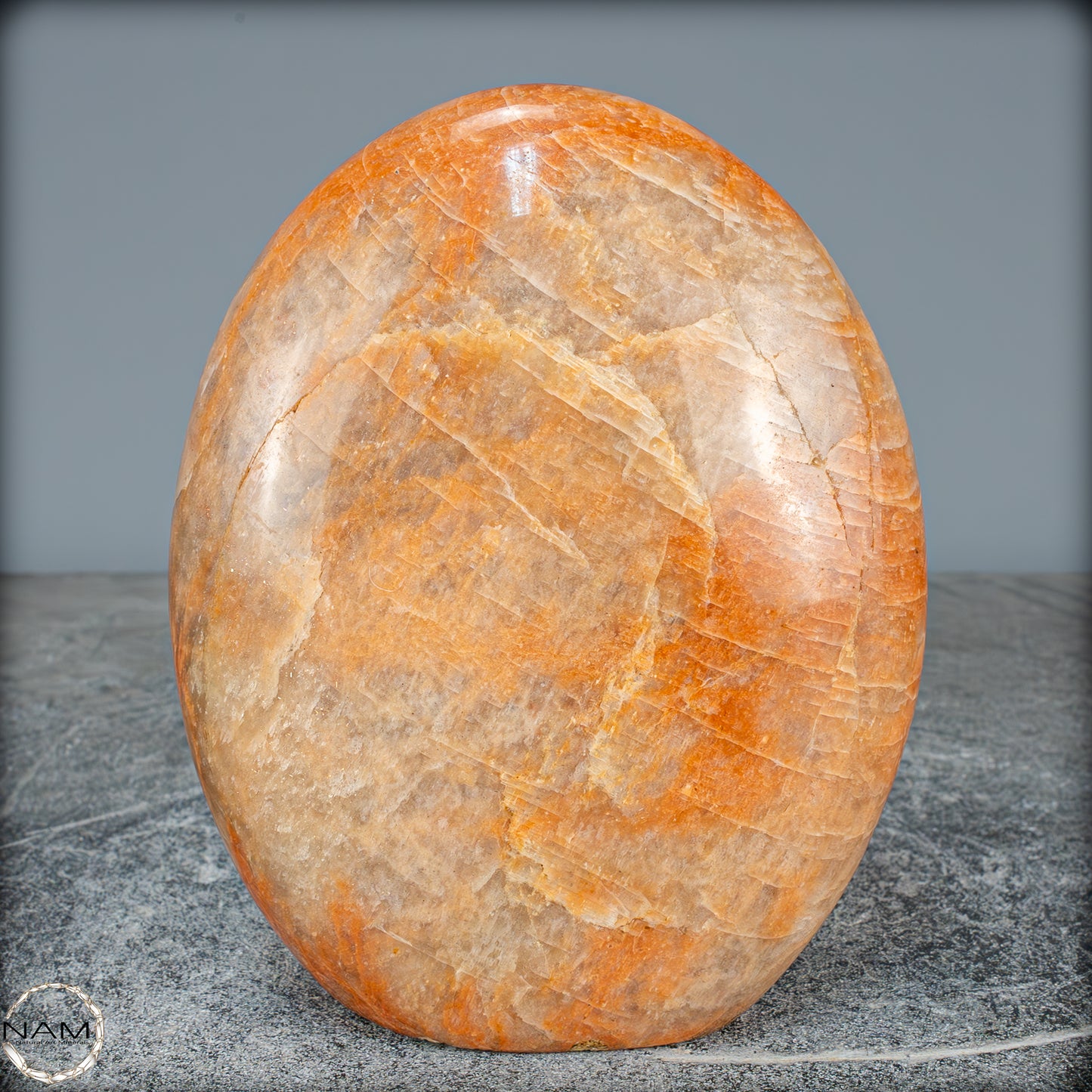 Natürliche Pfirsich-Mondstein Freiform - 1611,04g