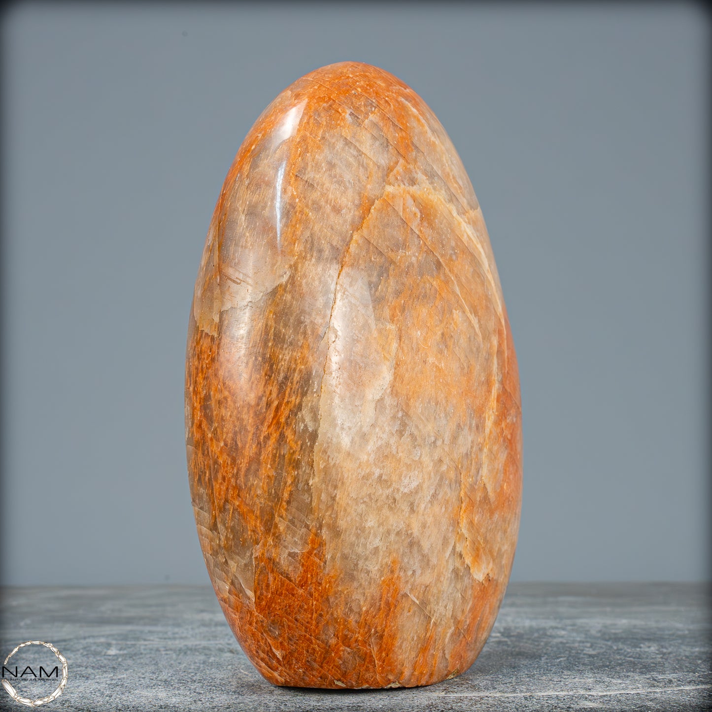 Natürliche Pfirsich-Mondstein Freiform - 1611,04g