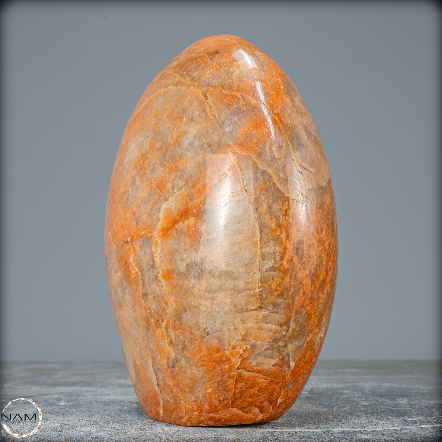 Natürliche Pfirsich-Mondstein Freiform - 1611,04g
