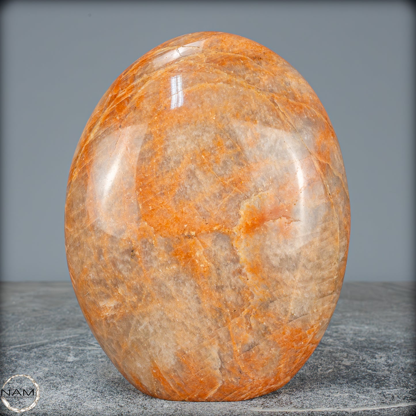 Natürliche Pfirsich-Mondstein Freiform - 1611,04g