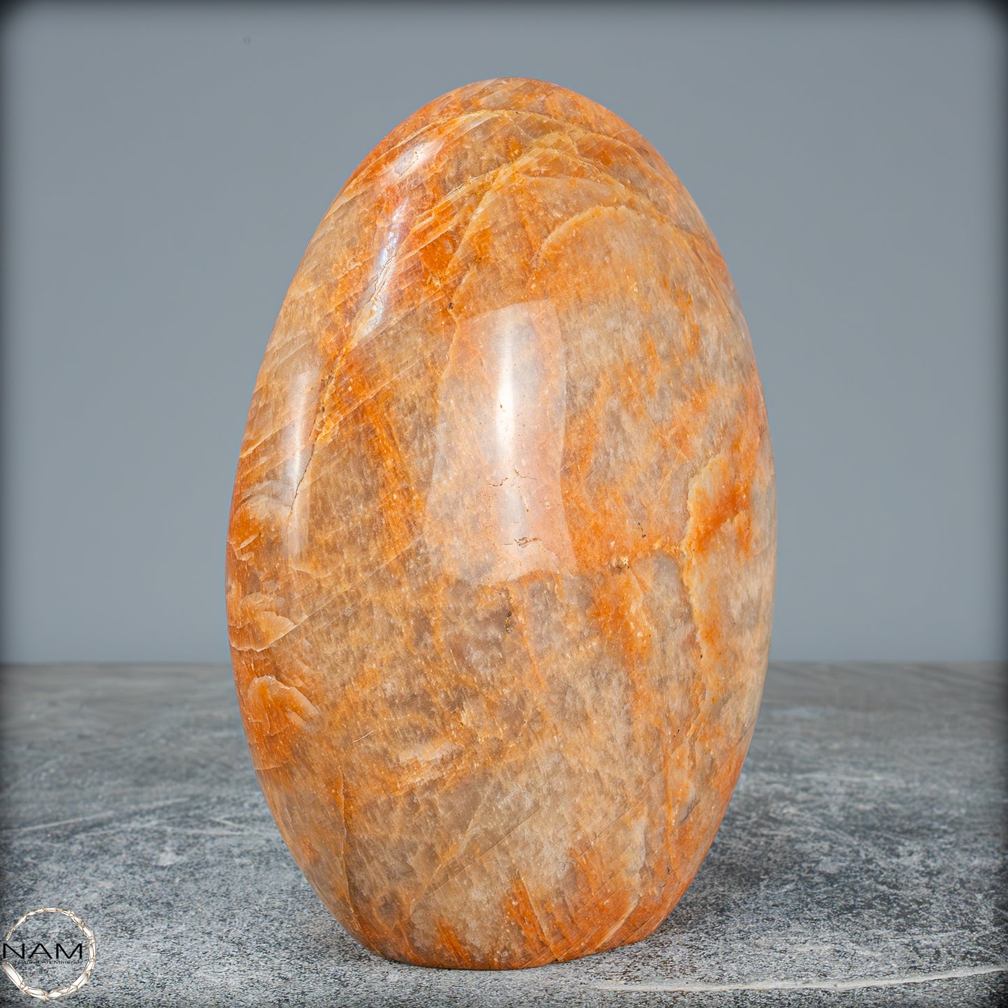 Natürliche Pfirsich-Mondstein Freiform - 1611,04g