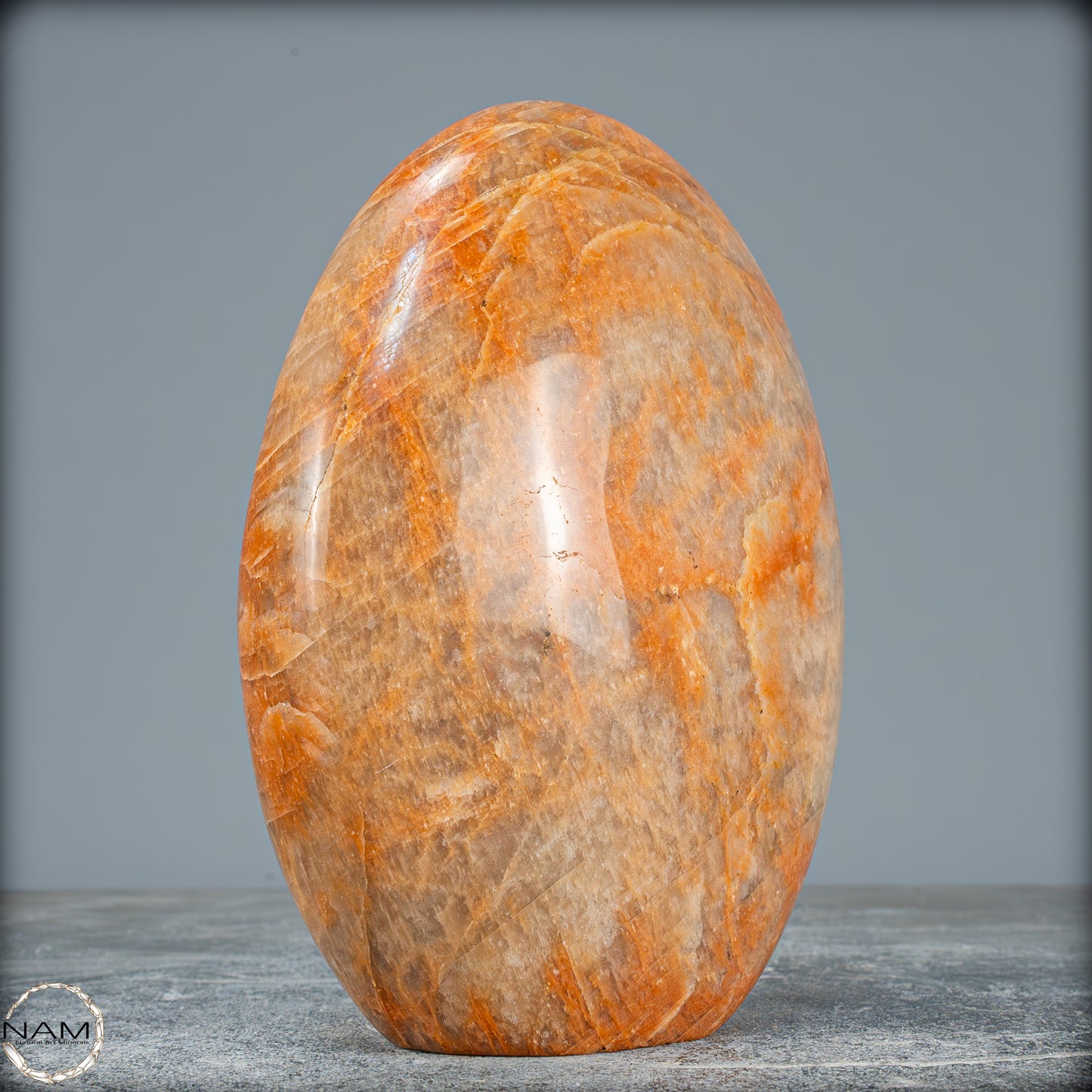 Natürliche Pfirsich-Mondstein Freiform - 1611,04g