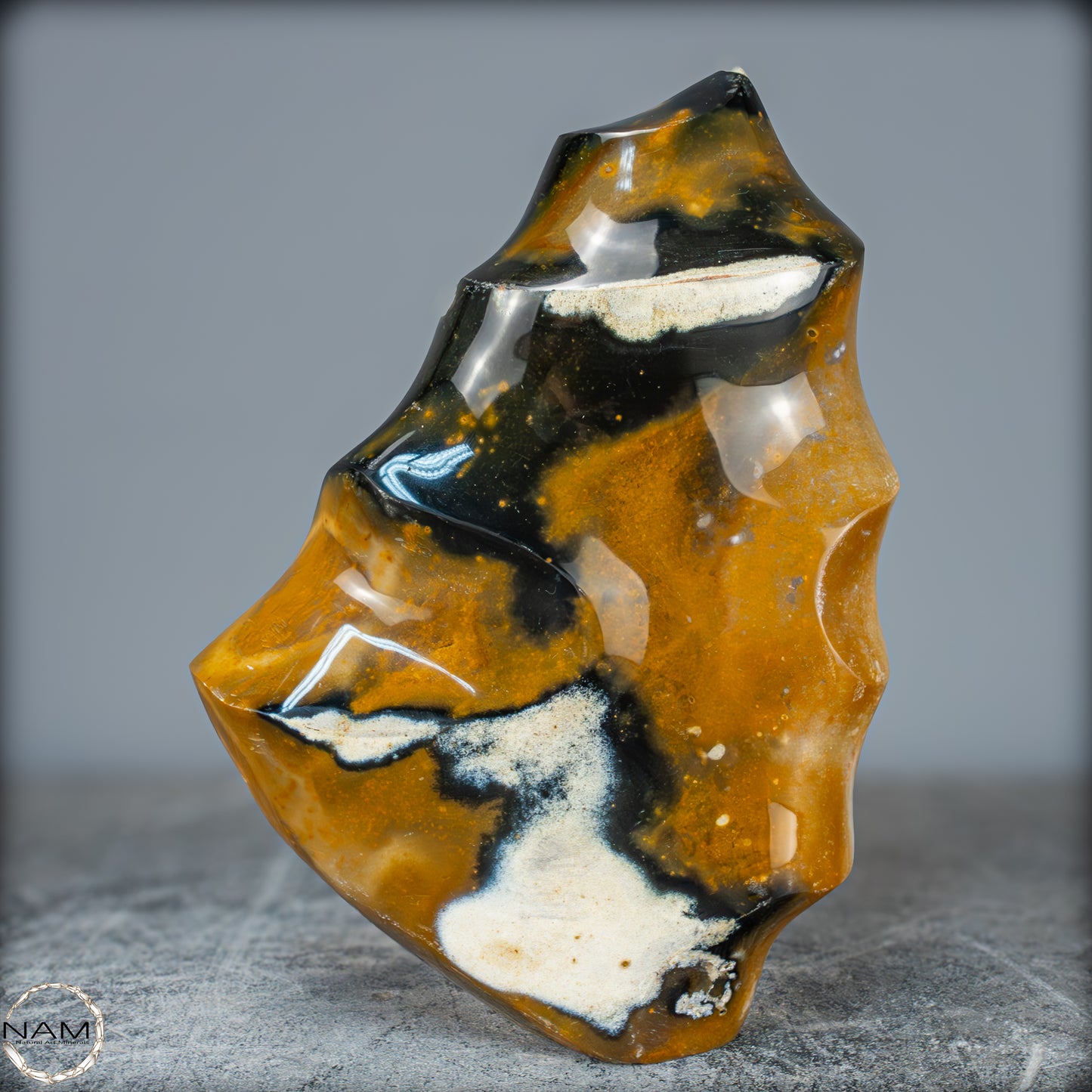 Natürliche Jaspis-Chalcedon Kristallflamme - 3140,32g