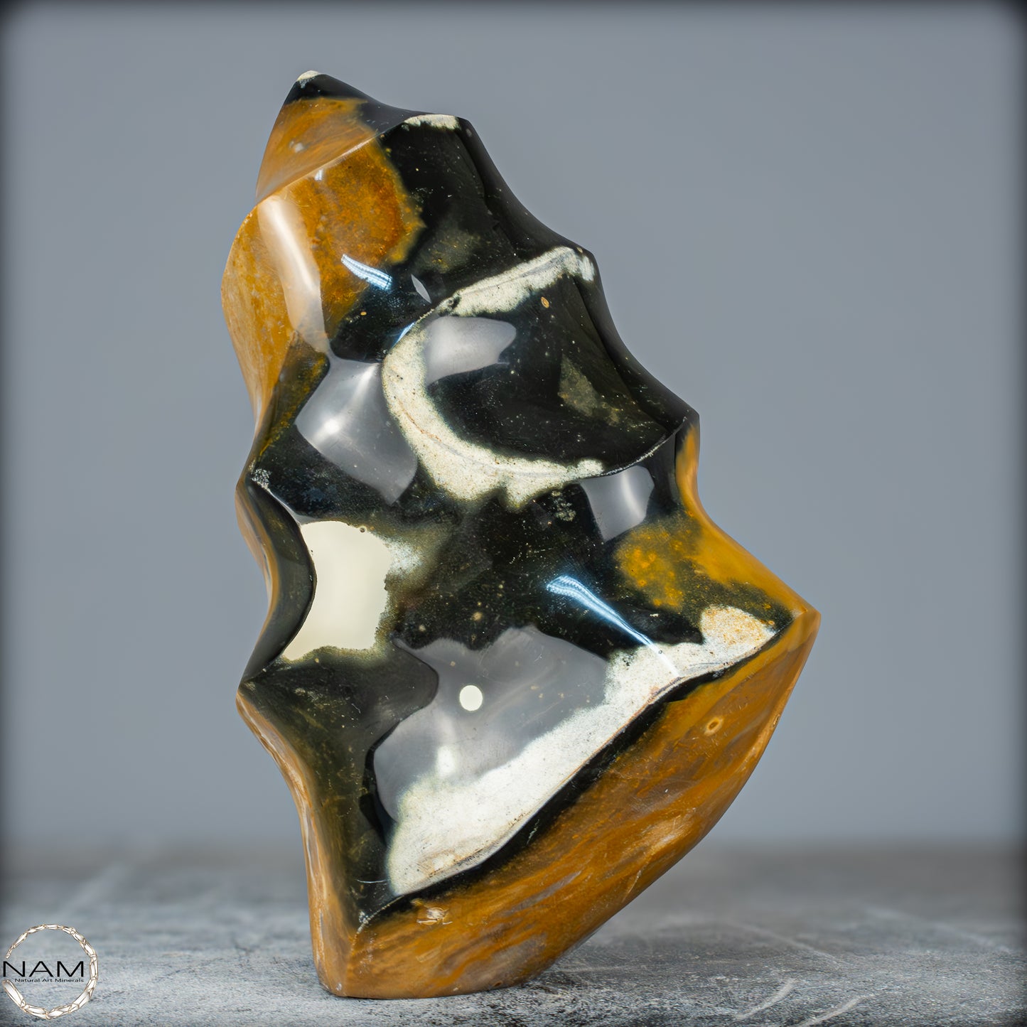 Natürliche Jaspis-Chalcedon Kristallflamme - 3140,32g