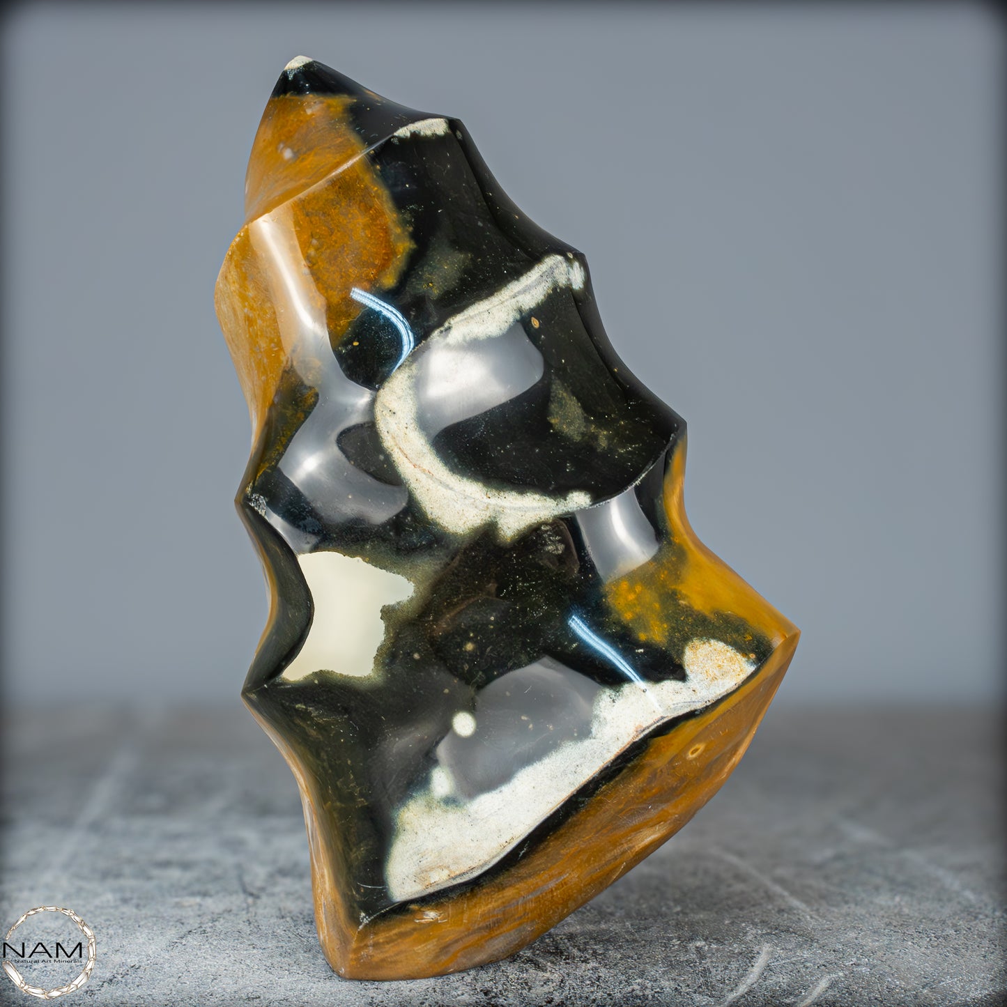 Natürliche Jaspis-Chalcedon Kristallflamme - 3140,32g