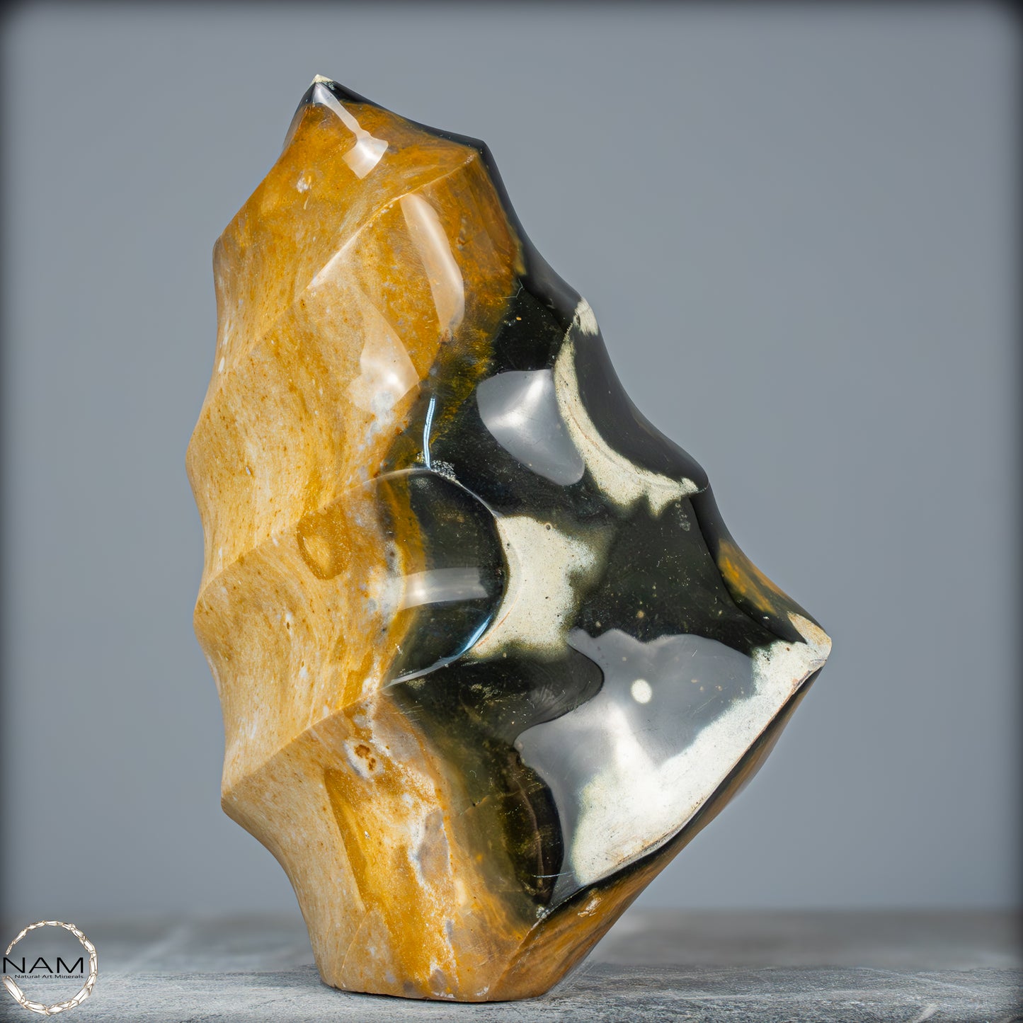Natürliche Jaspis-Chalcedon Kristallflamme - 3140,32g
