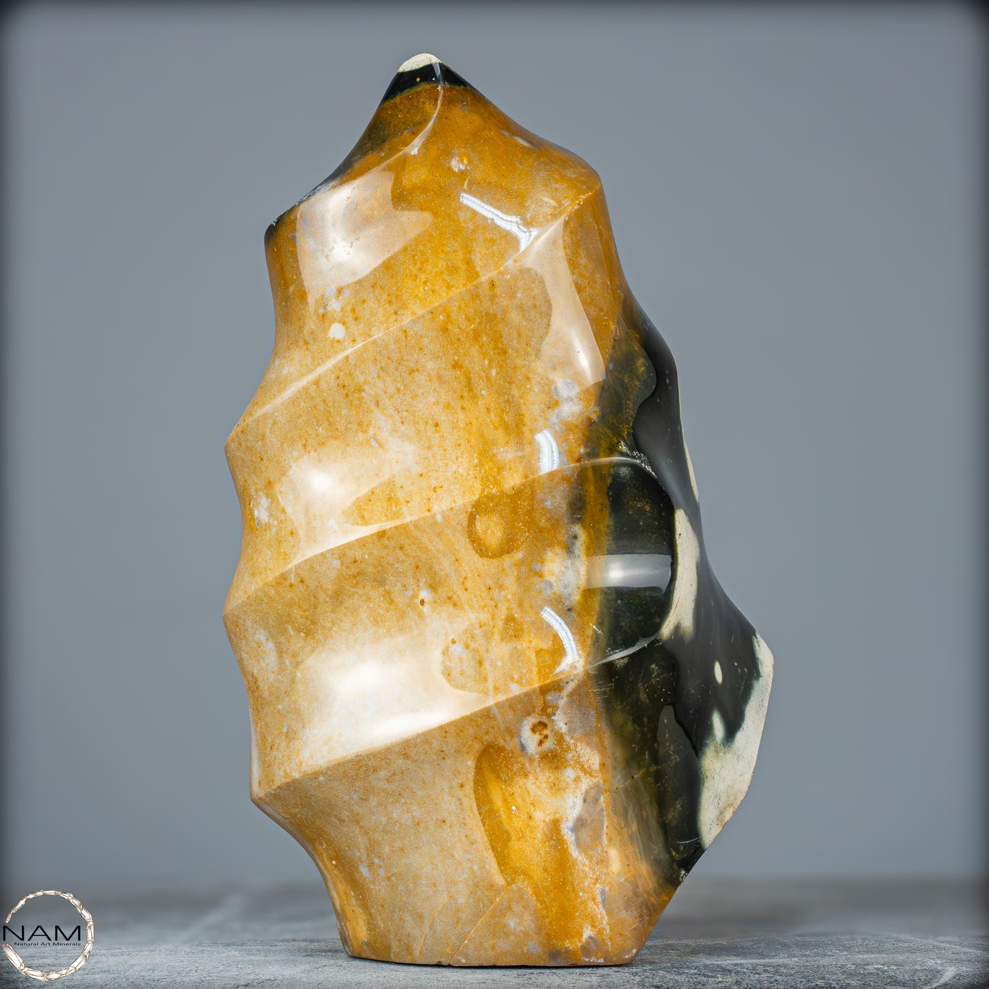 Natürliche Jaspis-Chalcedon Kristallflamme - 3140,32g