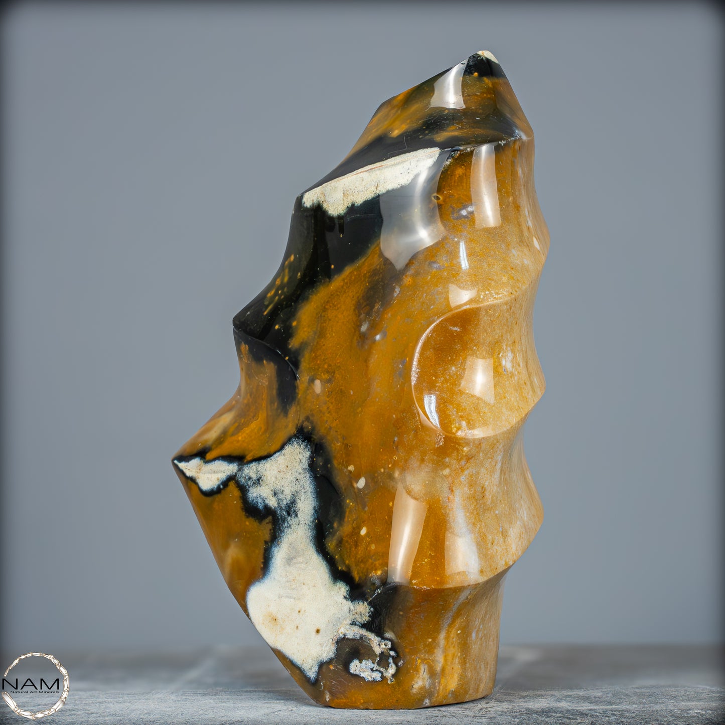 Natürliche Jaspis-Chalcedon Kristallflamme - 3140,32g