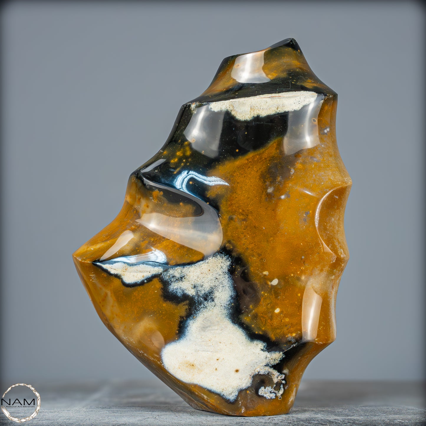 Natürliche Jaspis-Chalcedon Kristallflamme - 3140,32g