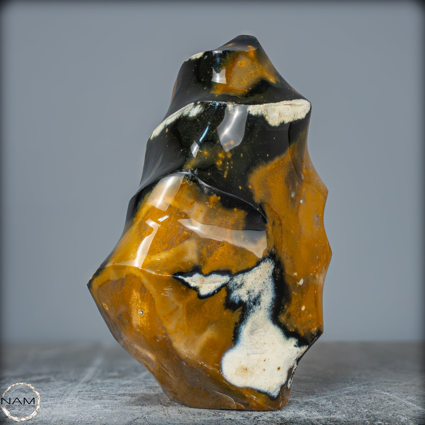 Natürliche Jaspis-Chalcedon Kristallflamme - 3140,32g
