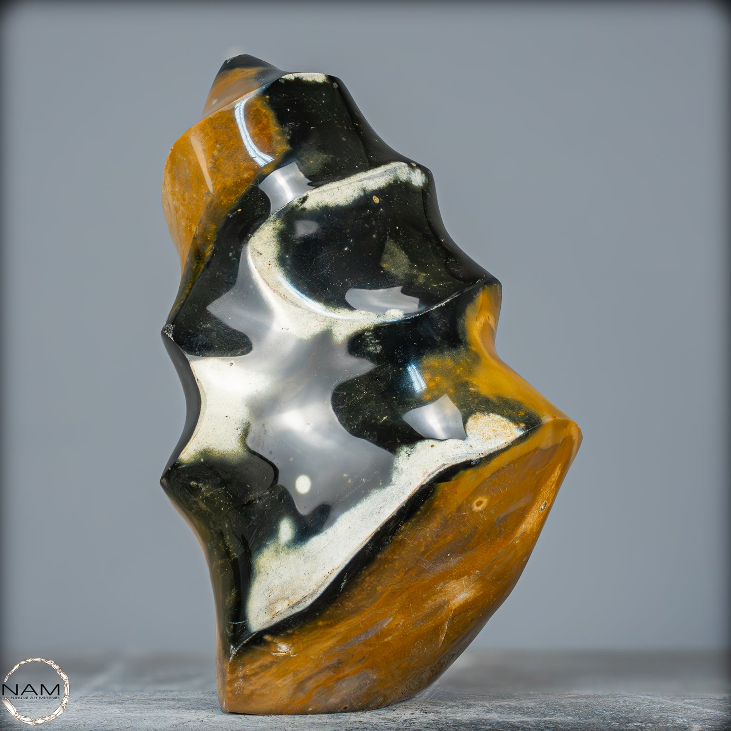 Natürliche Jaspis-Chalcedon Kristallflamme - 3140,32g