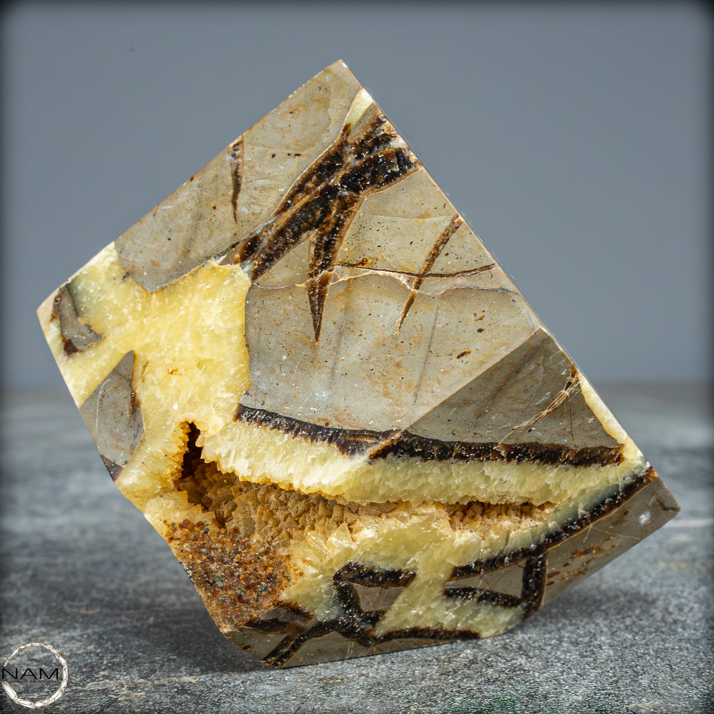 Natürlicher Septarien Würfel - 484,48g