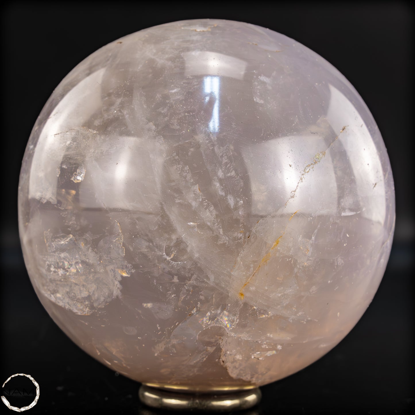 Natürliche Lila-Lavendel-Rosenquarz Kugel aus Brasilien - 772,09g