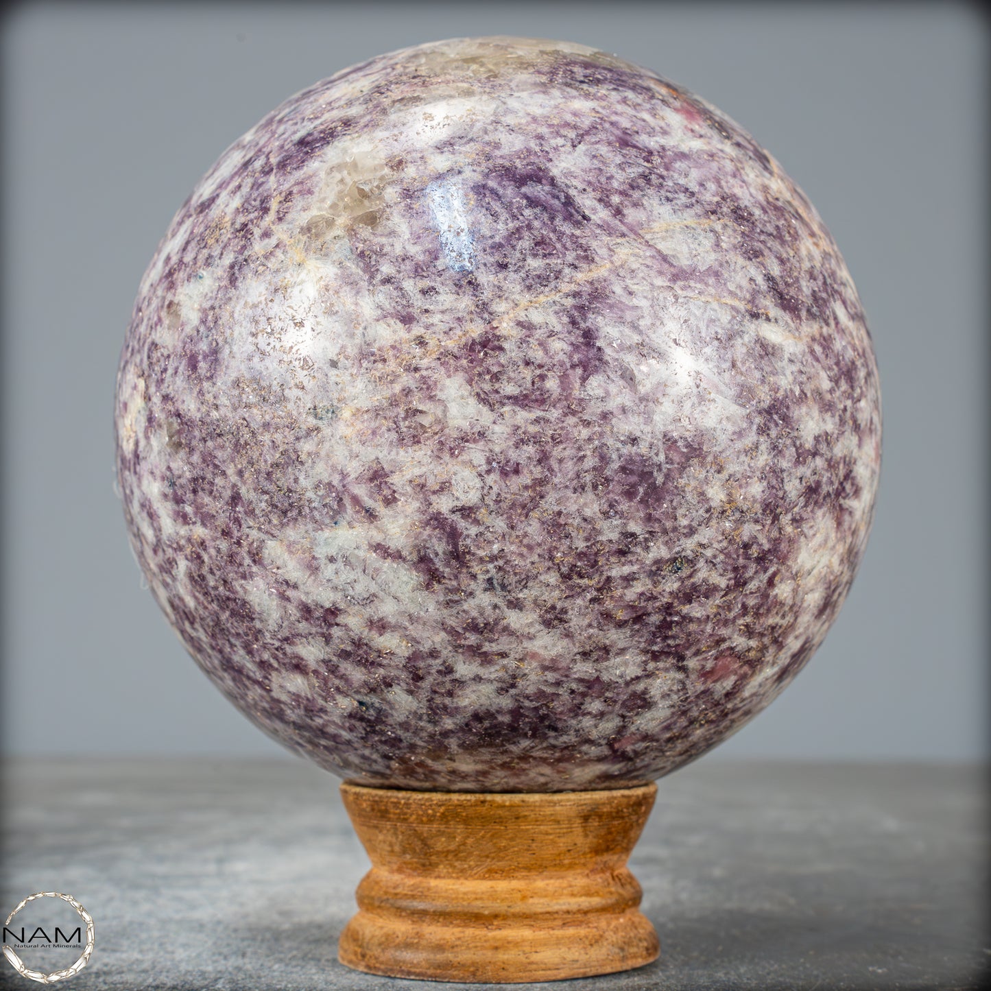 Natürliche Einhornstein - Lepidolit Kristall-Kugel - 1644,28g - 108mm