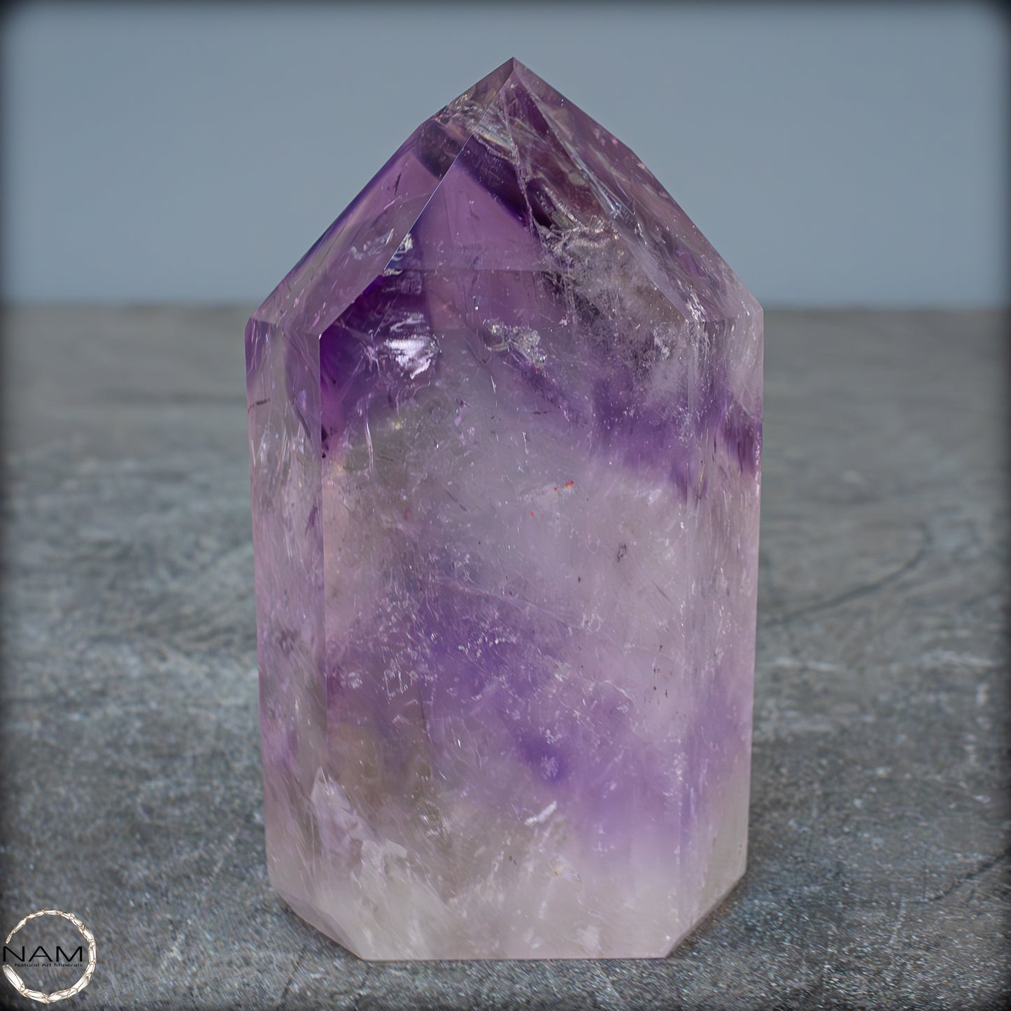 Natürliche, Sehr Seltene Amethyst-Kristall Spitze, Brasilien - 351,51g