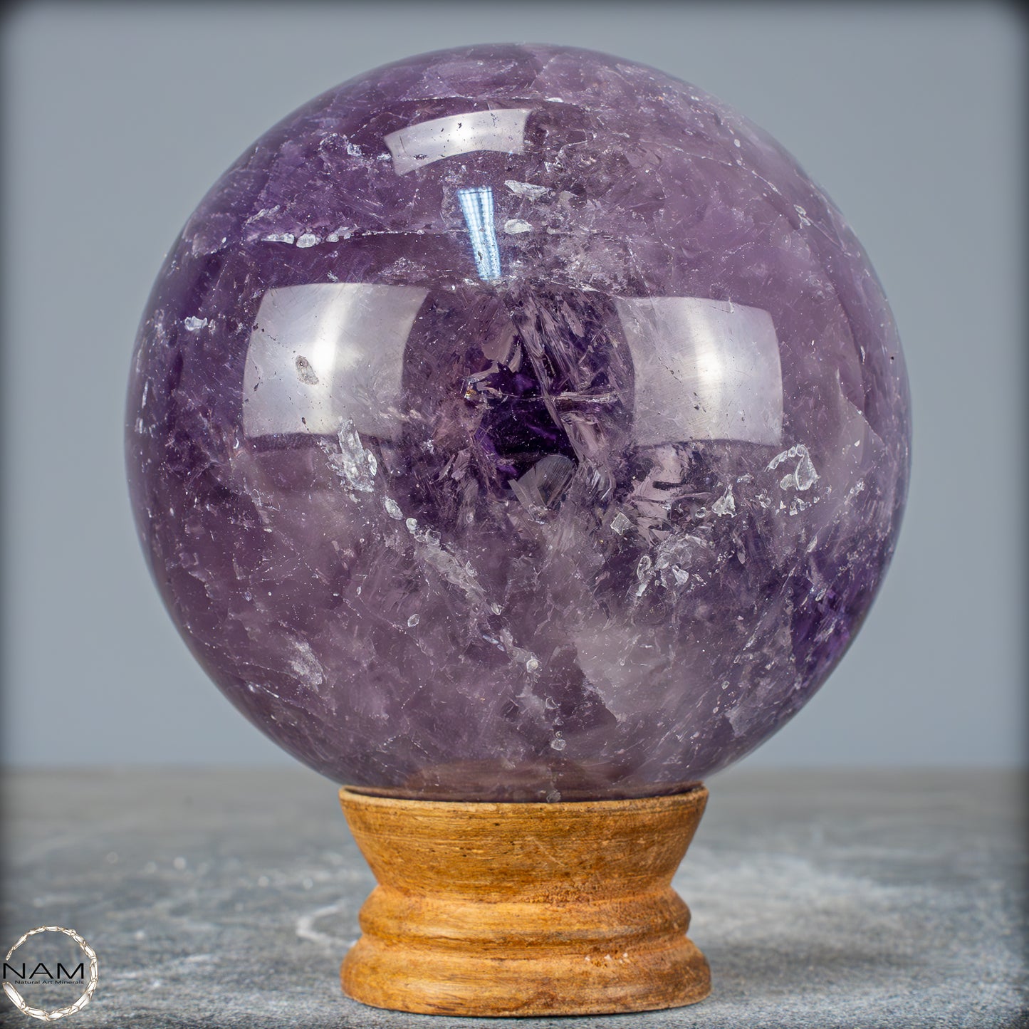 Natürliche Amethyst-Kristall Kugel, Brasilien - 1079,38g - 93mm