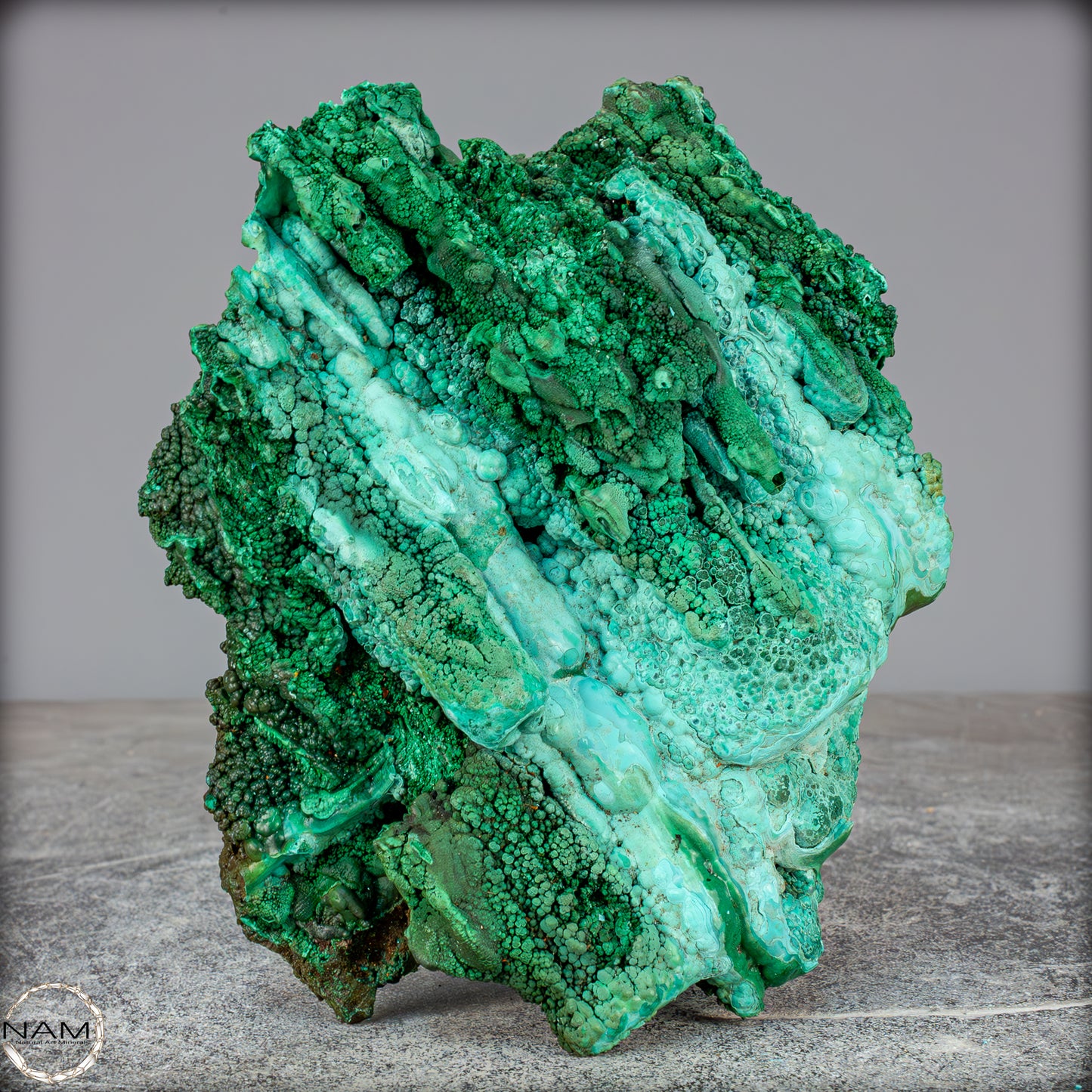 Natürliche Malachit und Chrysocolla Skulptur- 1085,71g