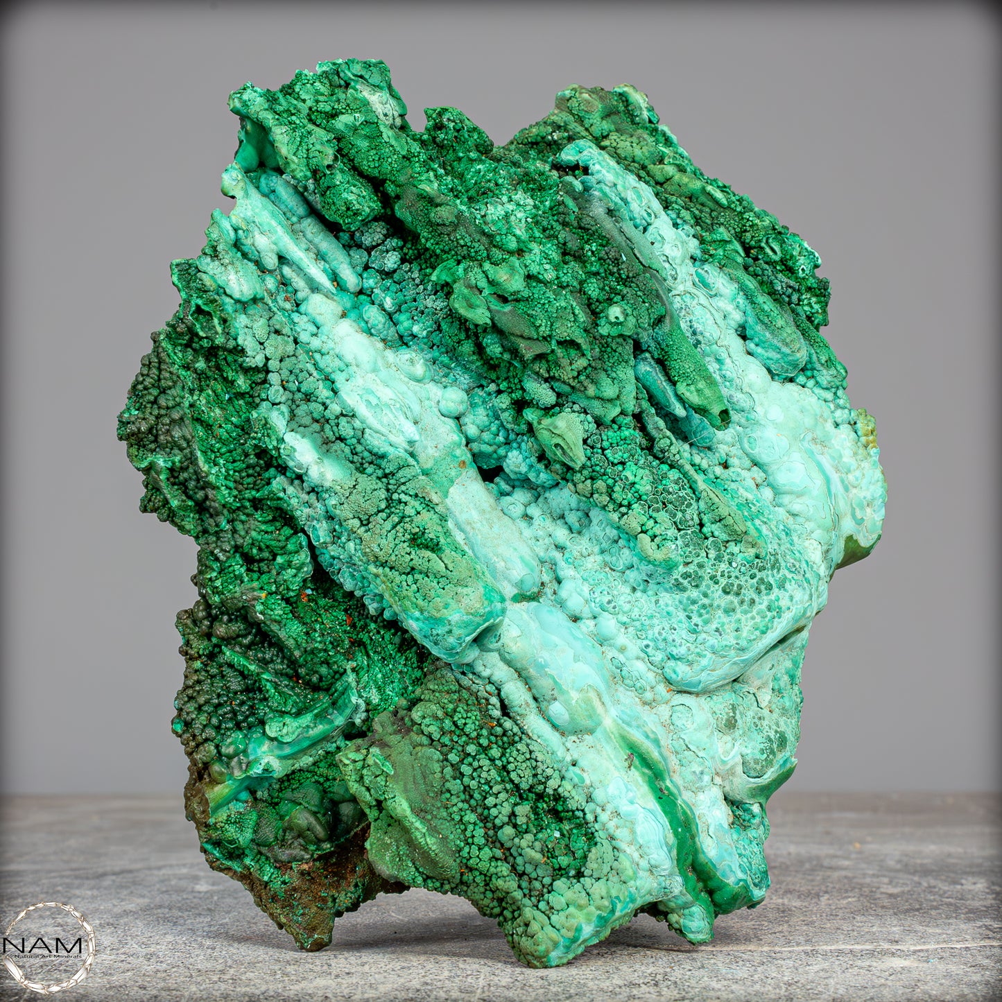 Natürliche Malachit und Chrysocolla Skulptur- 1085,71g