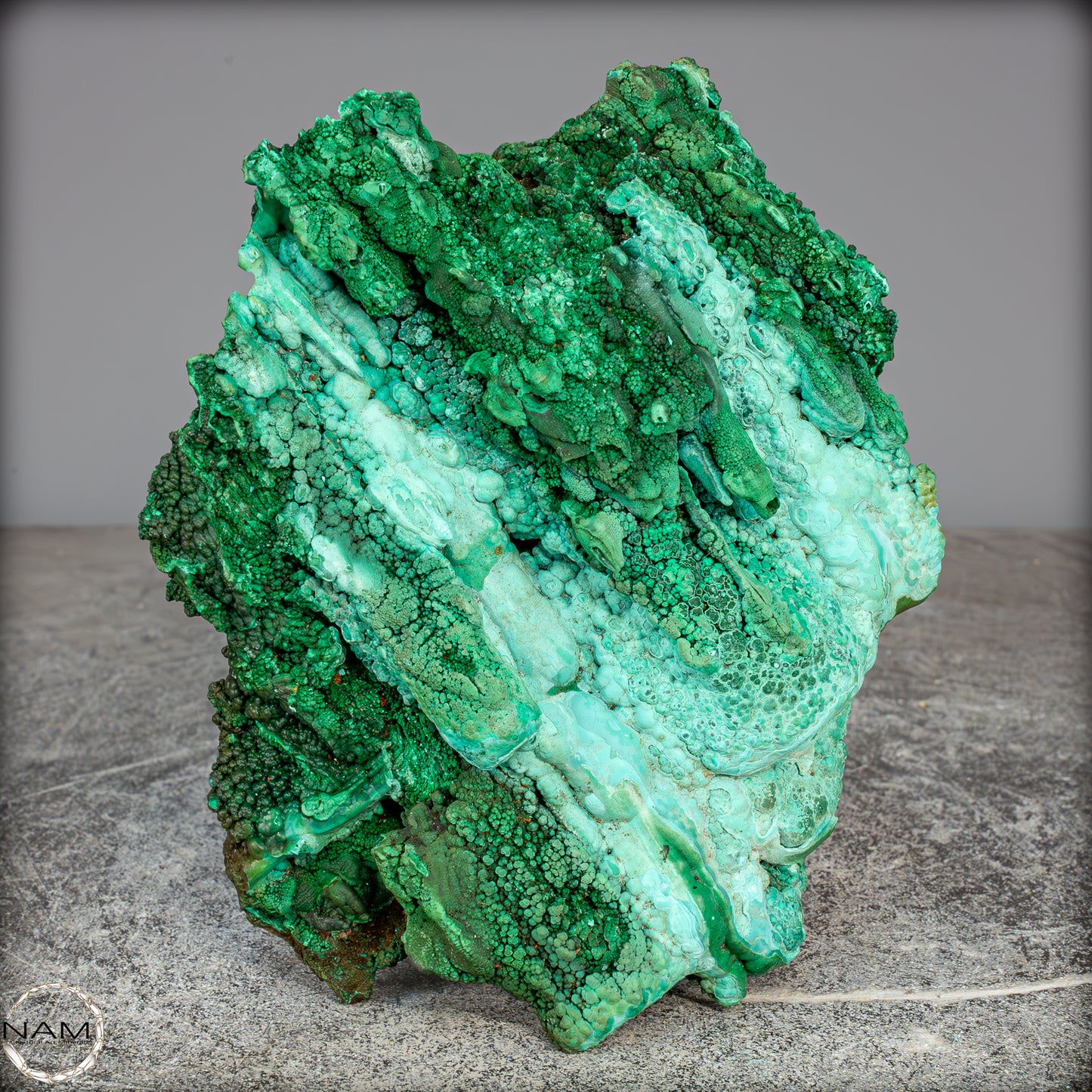 Natürliche Malachit und Chrysocolla Skulptur- 1085,71g