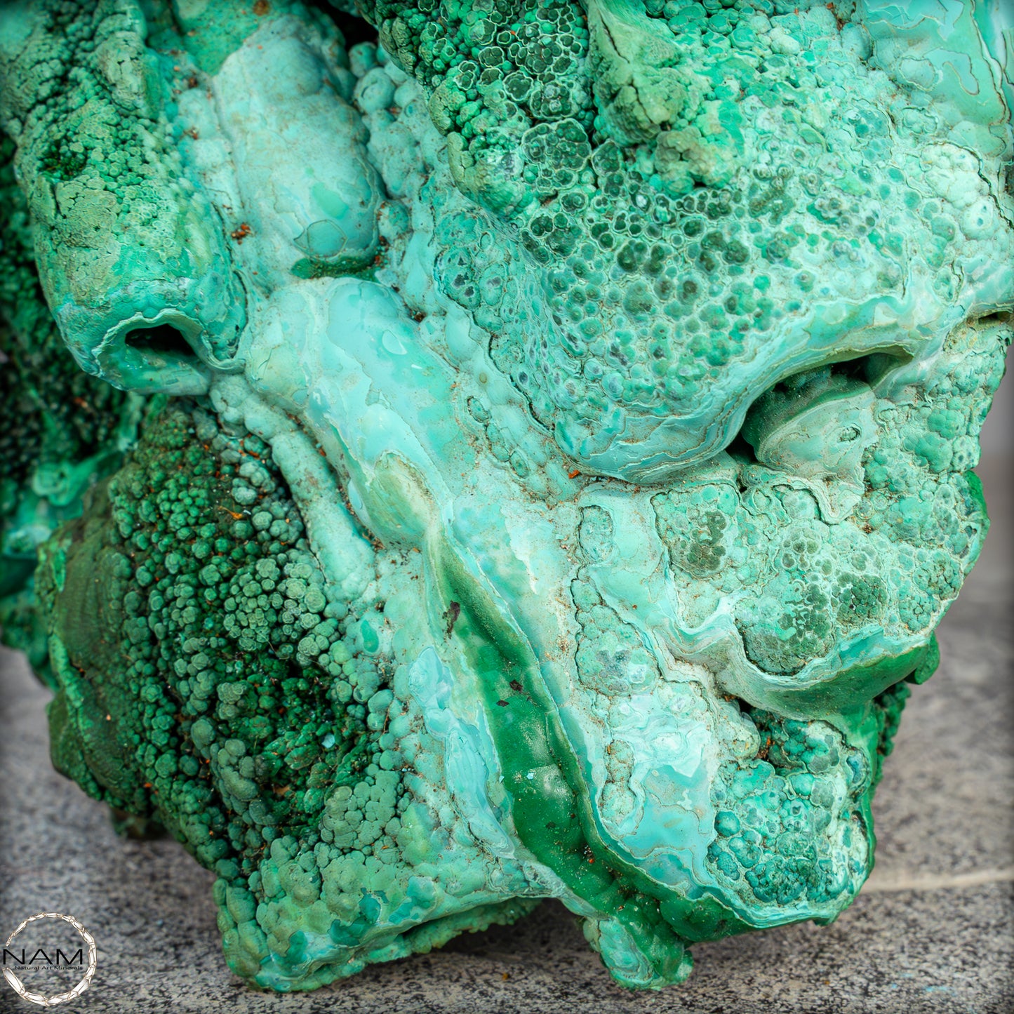 Natürliche Malachit und Chrysocolla Skulptur- 1085,71g
