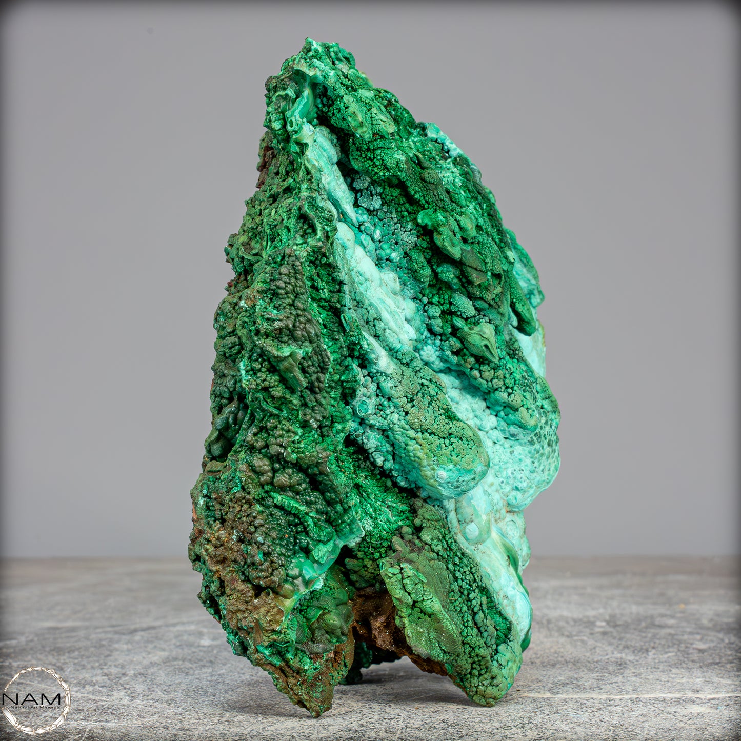 Natürliche Malachit und Chrysocolla Skulptur- 1085,71g