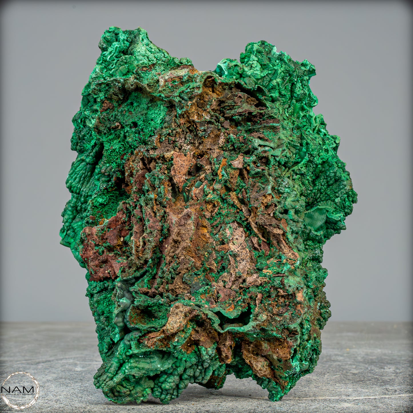 Natürliche Malachit und Chrysocolla Skulptur- 1085,71g