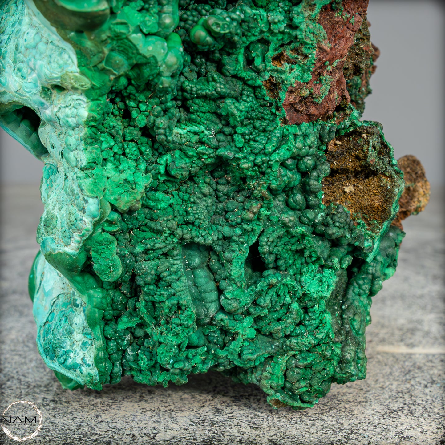 Natürliche Malachit und Chrysocolla Skulptur- 1085,71g