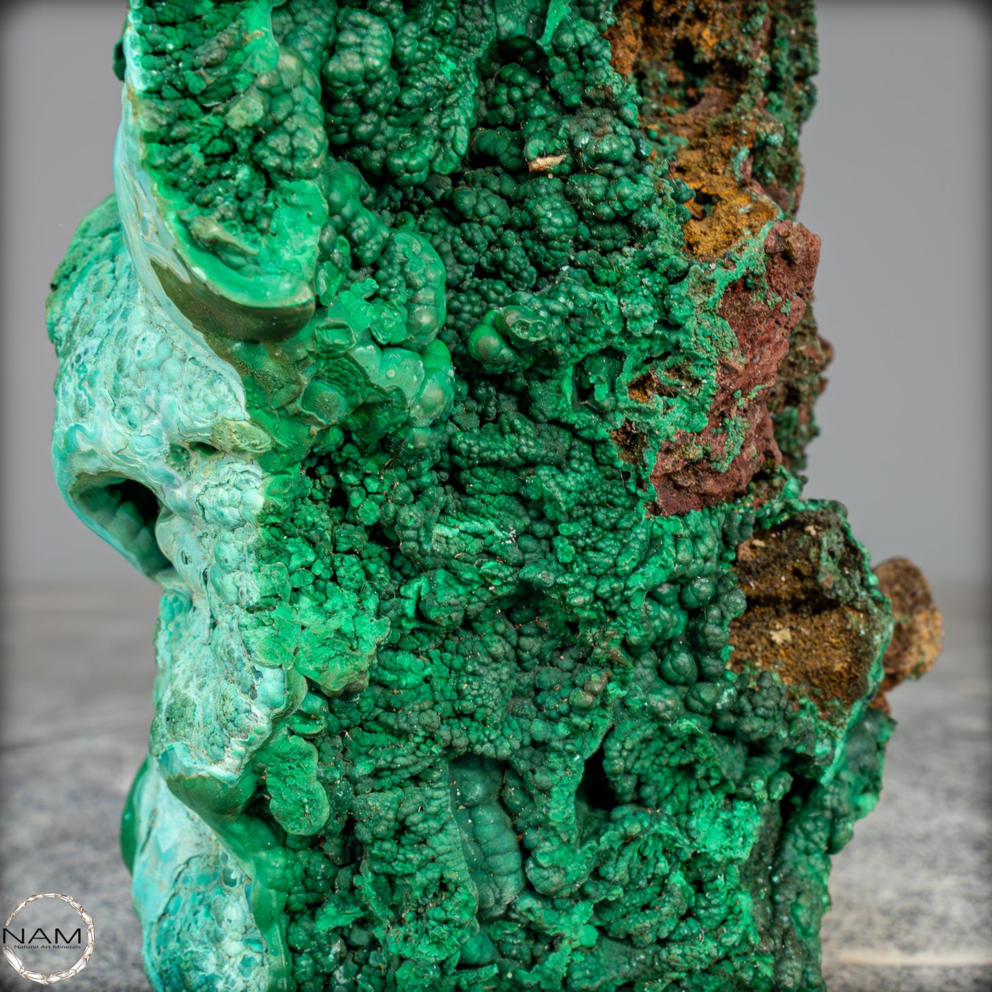 Natürliche Malachit und Chrysocolla Skulptur- 1085,71g