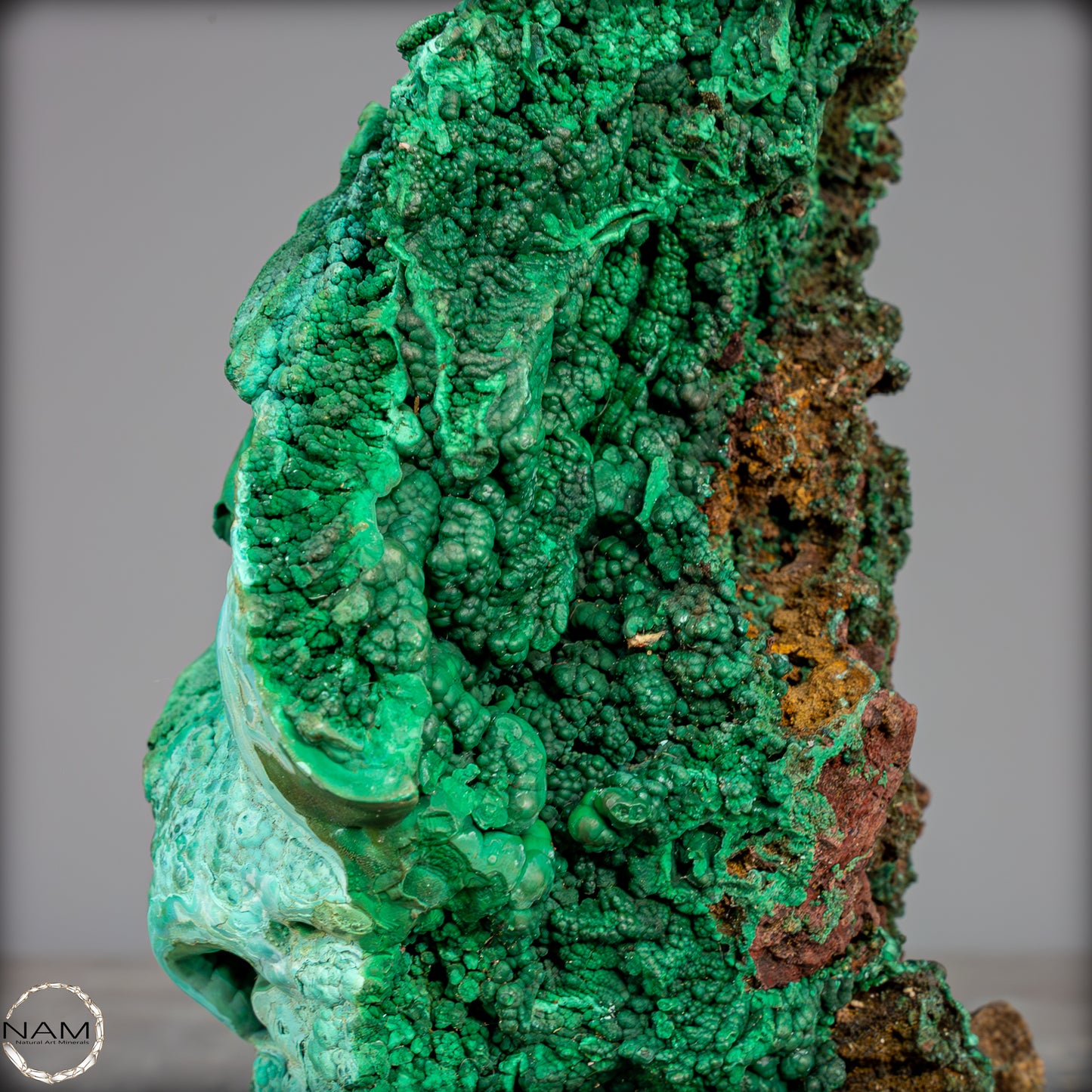 Natürliche Malachit und Chrysocolla Skulptur- 1085,71g