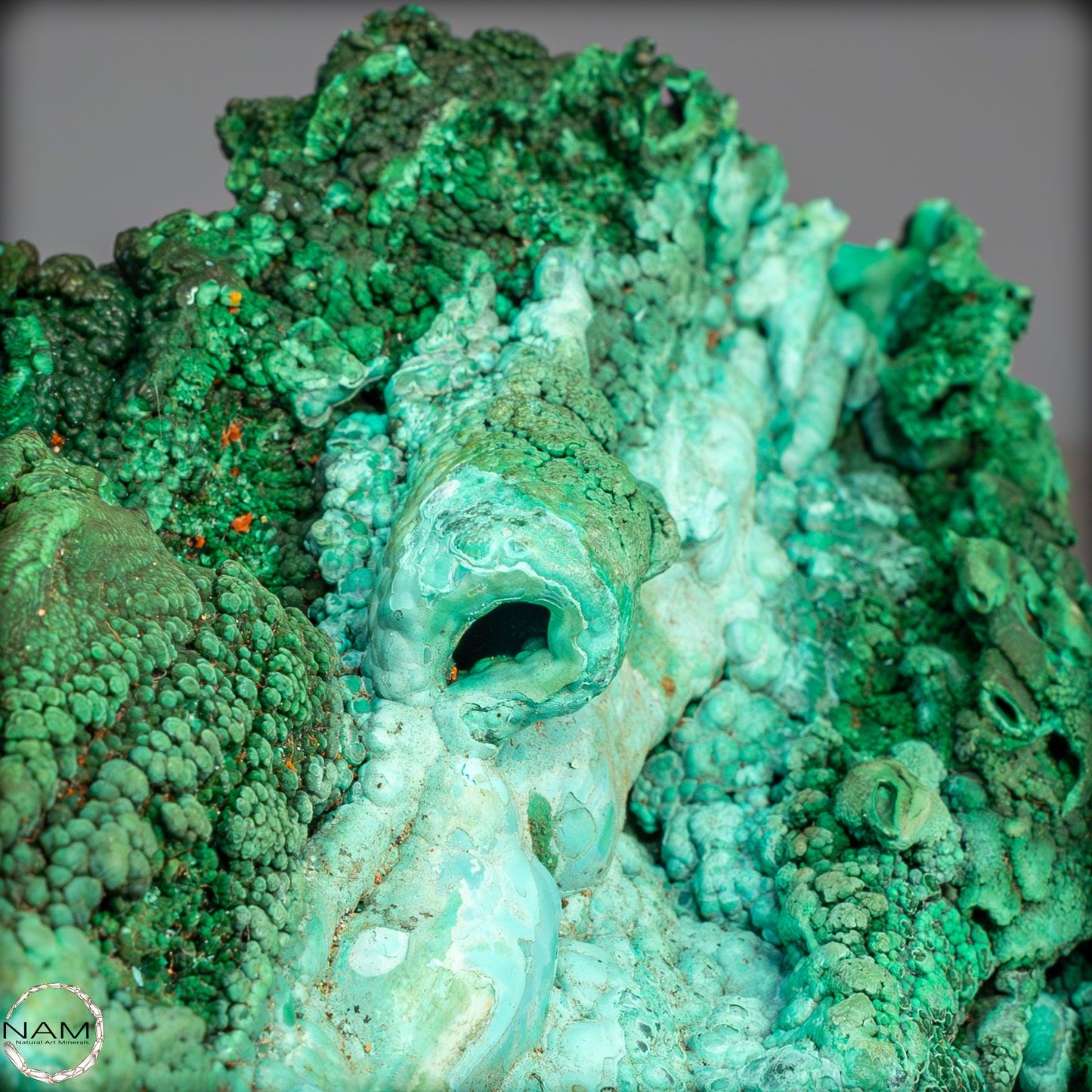Natürliche Malachit und Chrysocolla Skulptur- 1085,71g